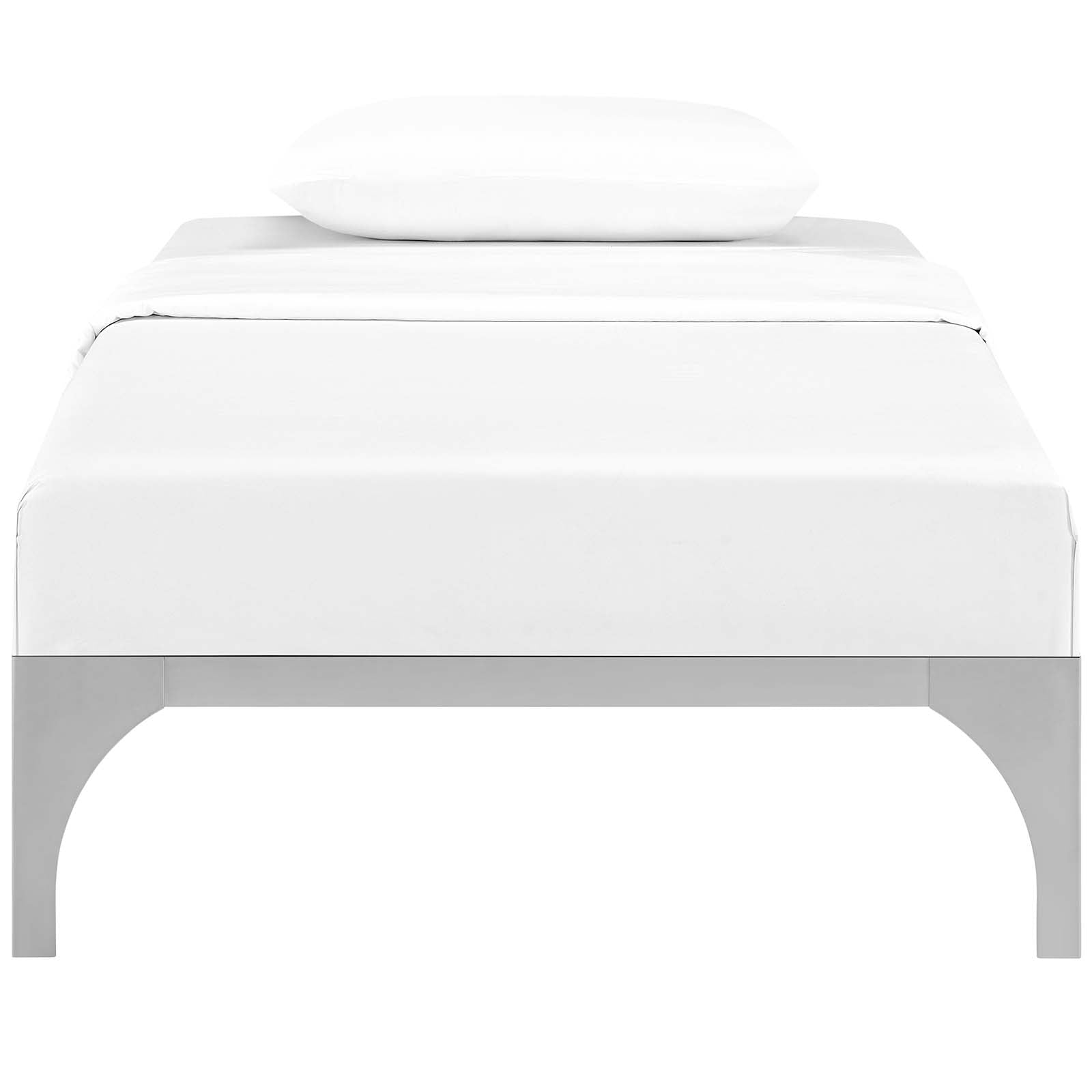 Modway Beds - Ollie Twin Bed Frame Silver