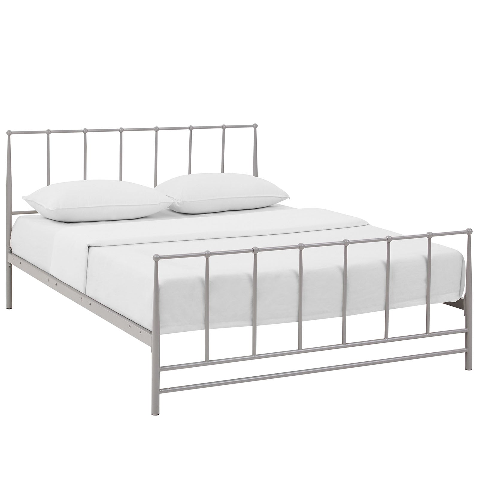 Modway Beds - Estate Queen Bed Gray