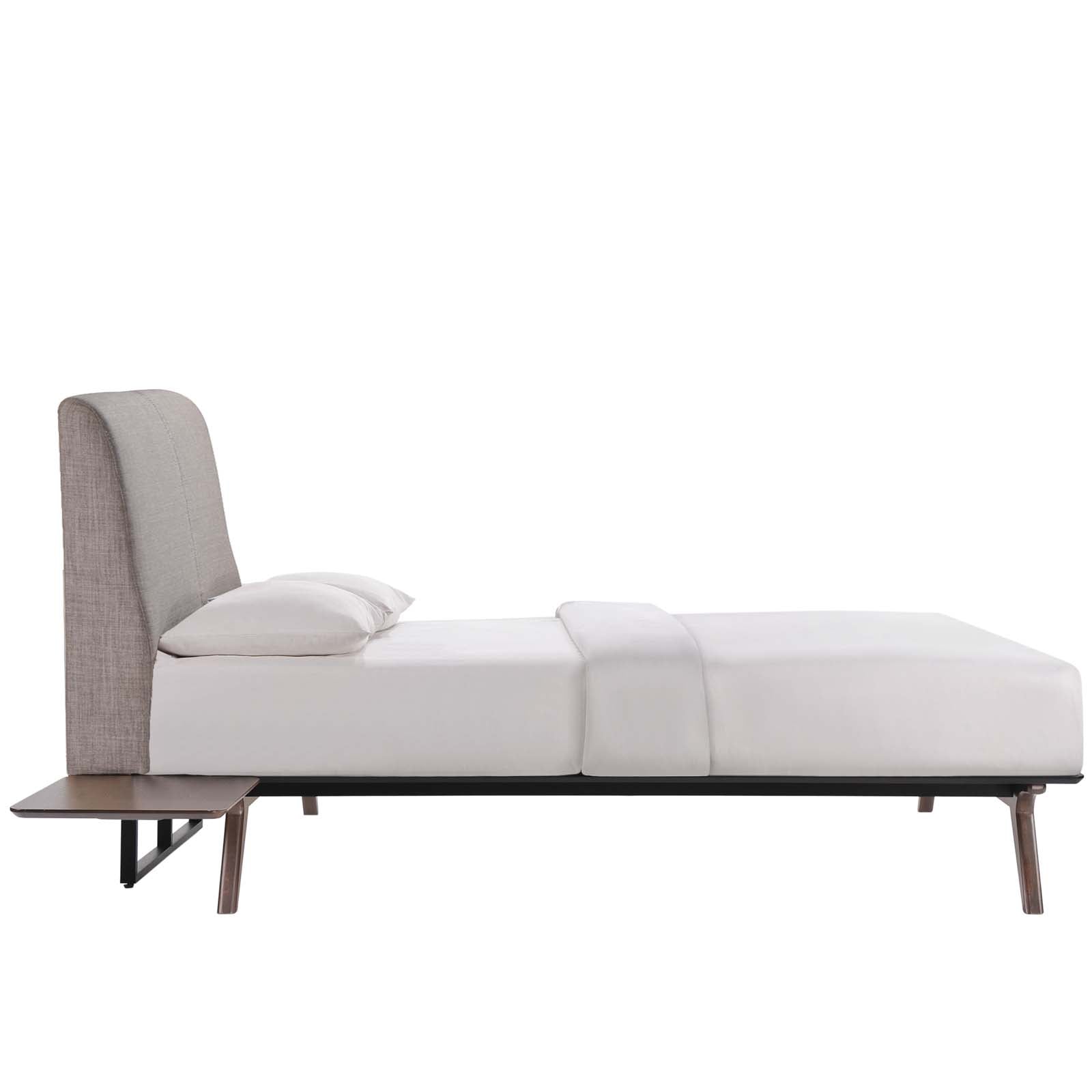 Modway Bedroom Sets - Tracy 3 Piece Full Bedroom Set Cappuccino Gray