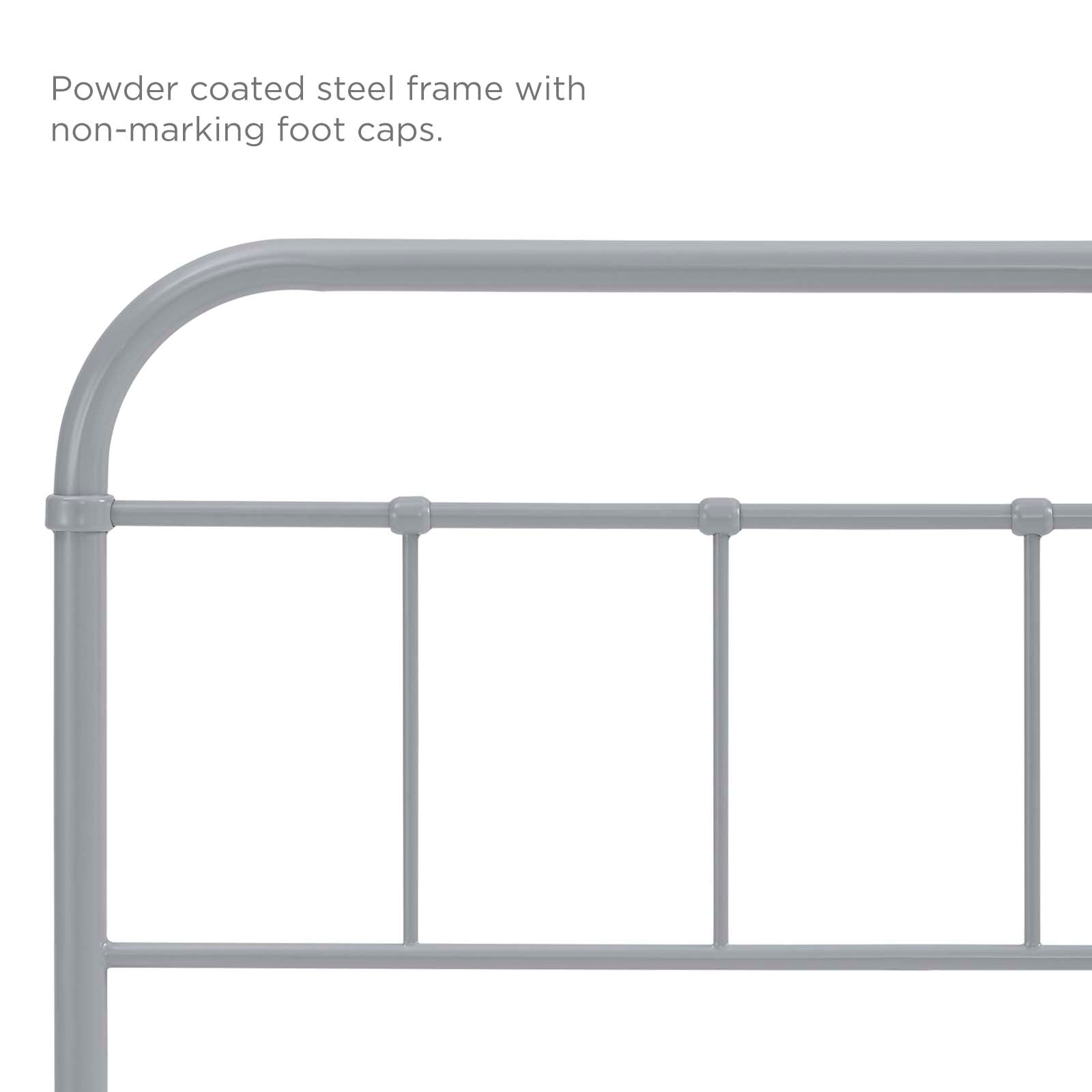 Modway Headboards - Serena Twin Steel Headboard Gray