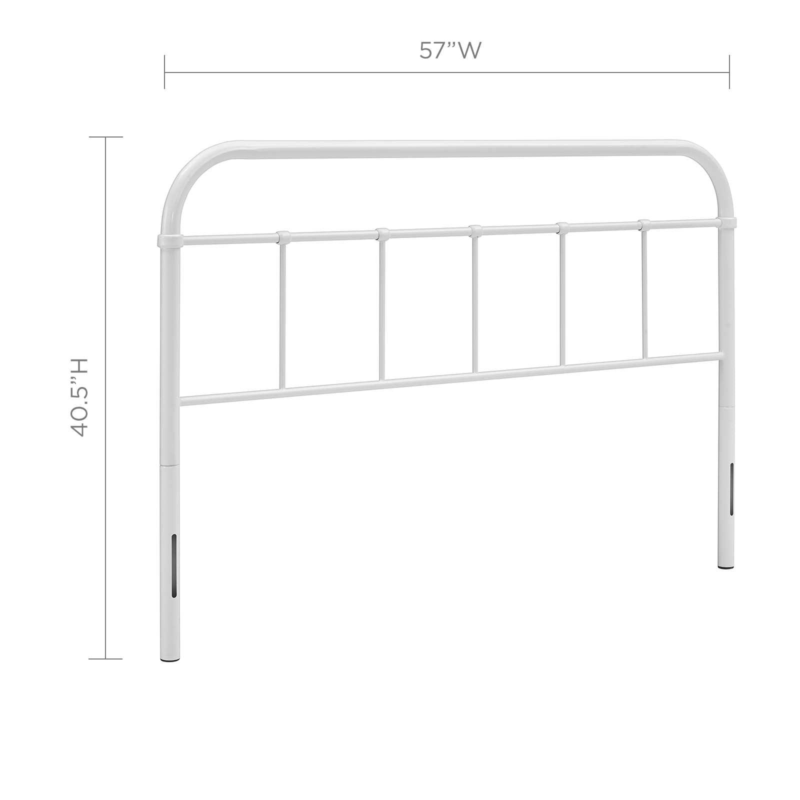 Modway Headboards - Serena Full Steel Headboard White