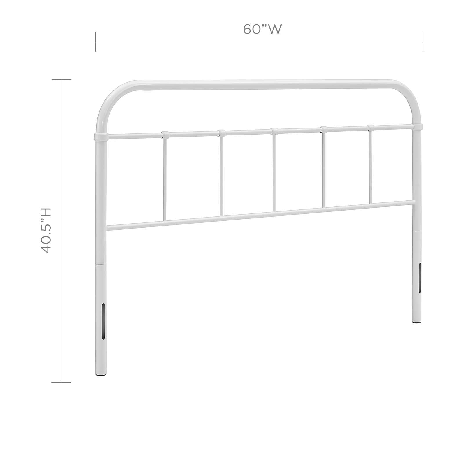 Modway Headboards - Serena Queen Steel Headboard White