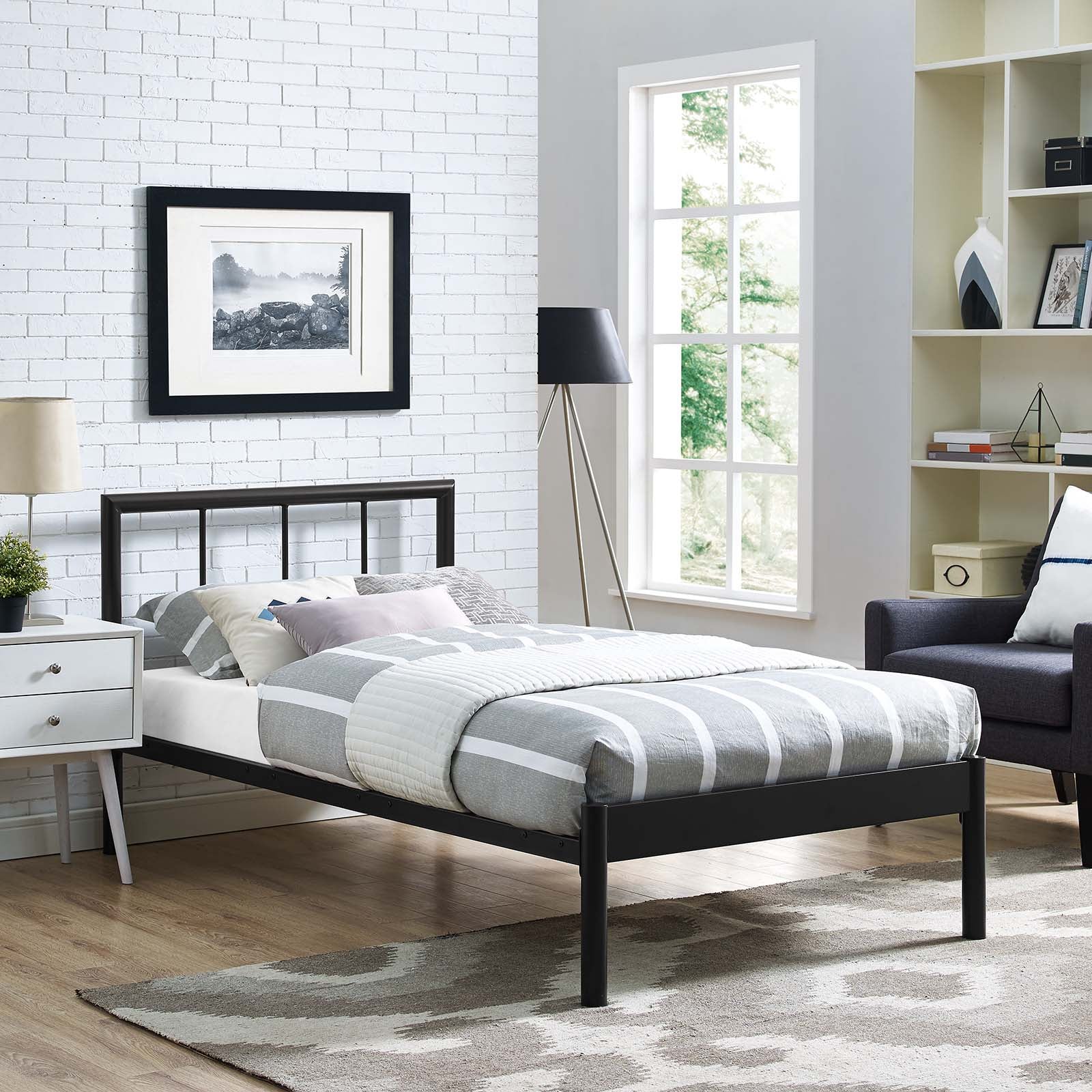 Modway Beds - Gwen Twin Bed Frame Brown