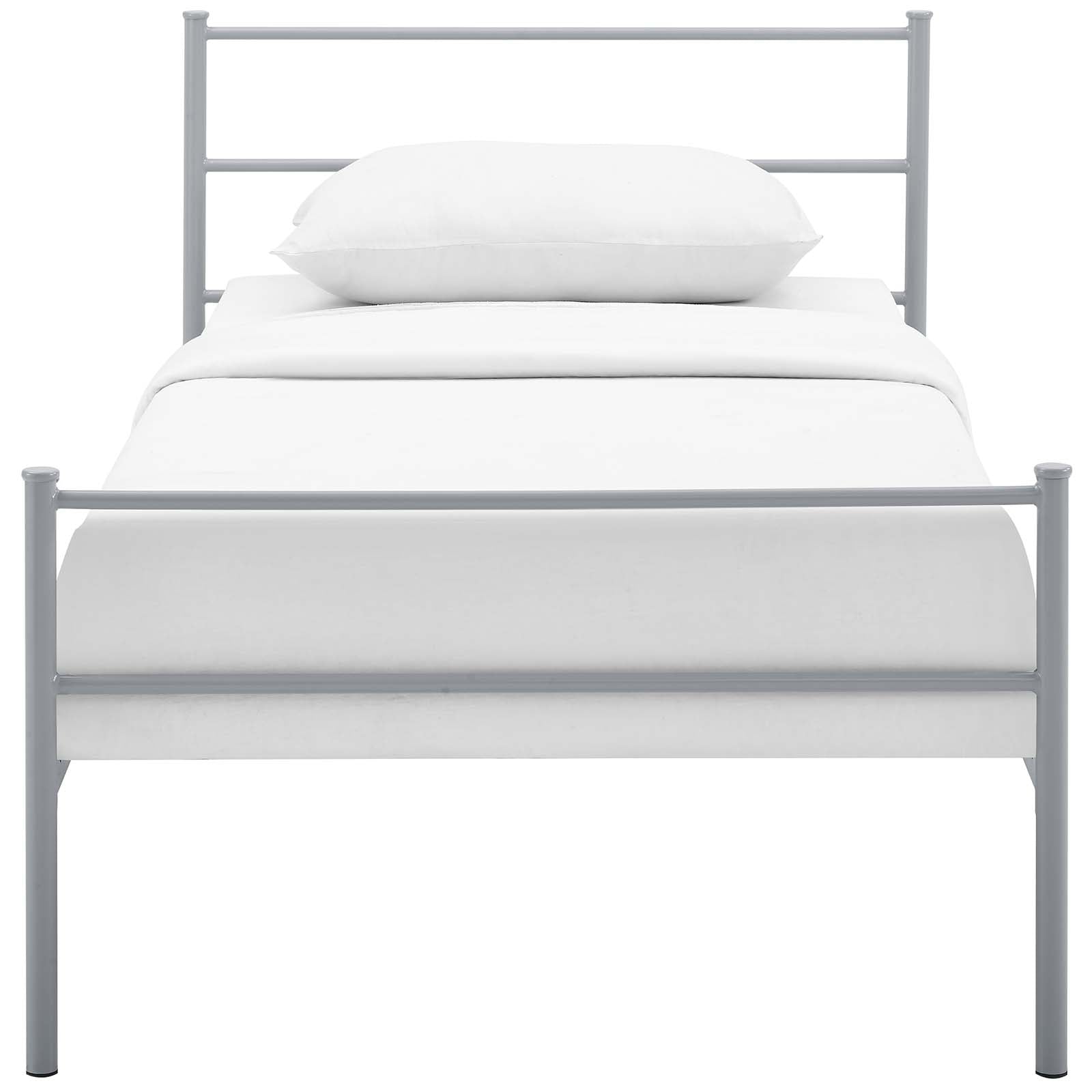 Modway Beds - Alina Platform Twin Bed Frame Gray
