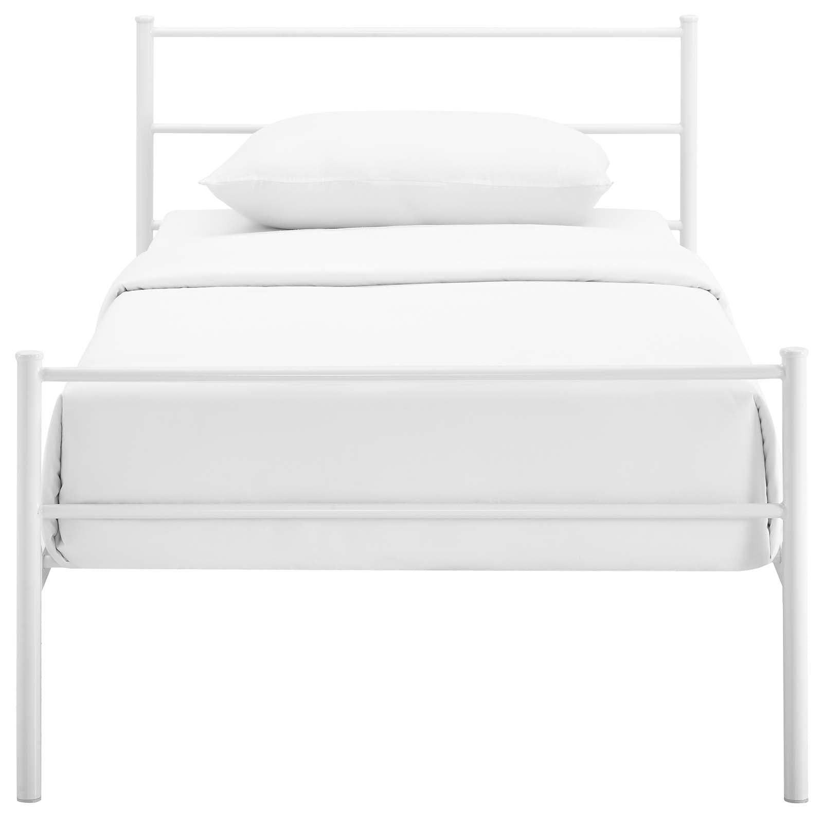 Modway Beds - Alina Platform Twin Bed Frame White