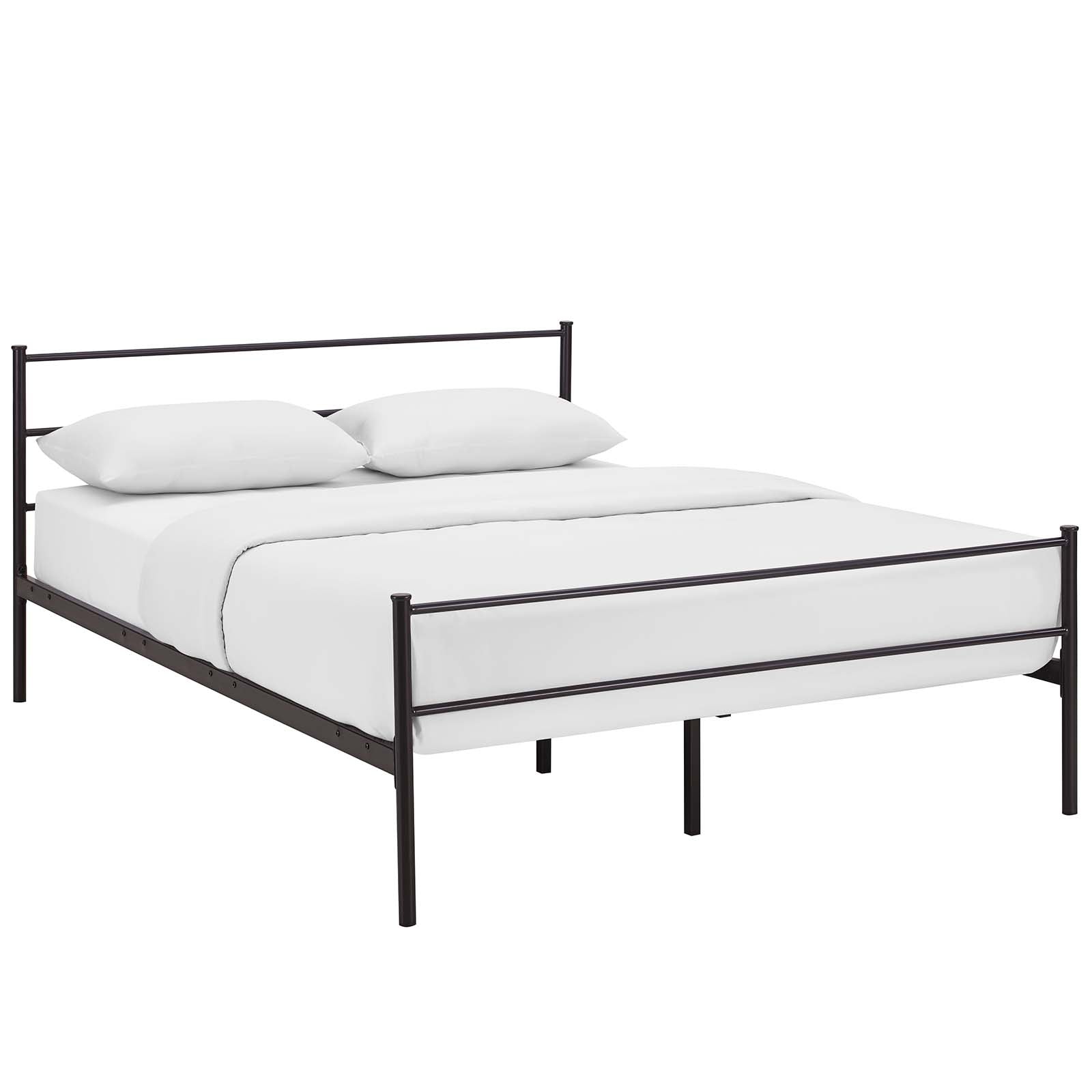 Modway Beds - Alina Full Platform Bed Frame Brown