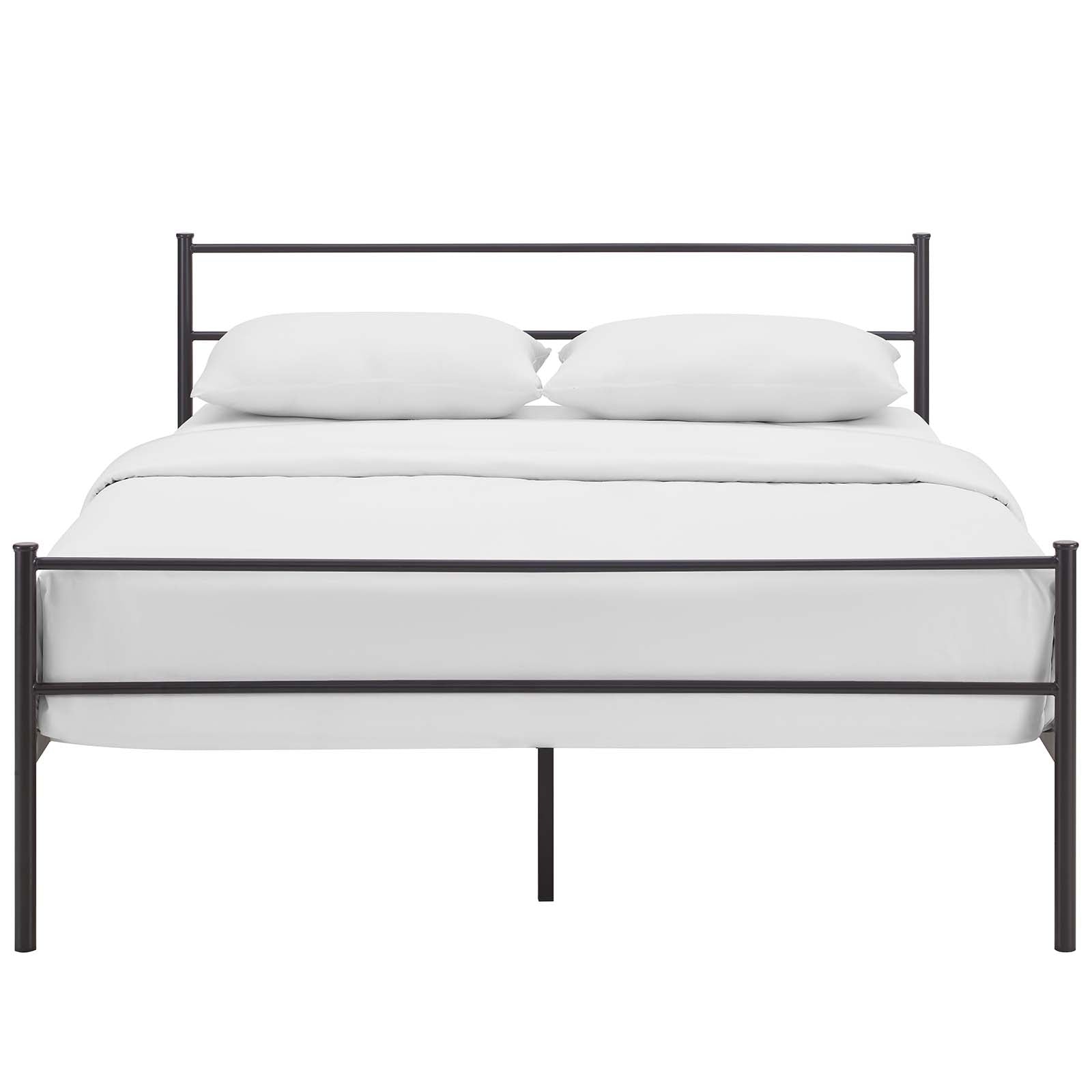 Modway Beds - Alina Full Platform Bed Frame Brown