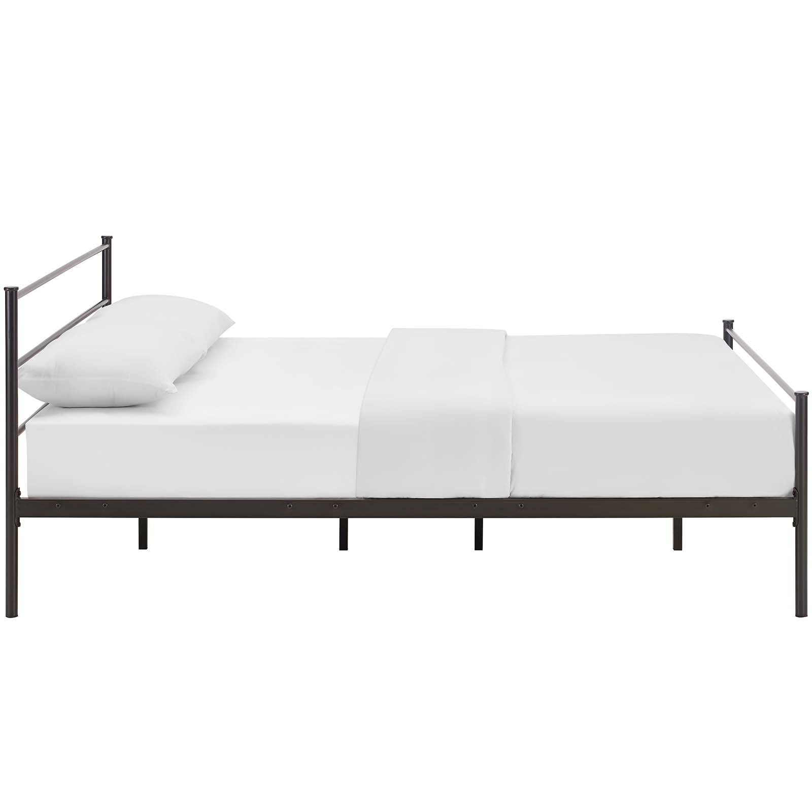 Modway Beds - Alina Queen Platform Bed Frame Brown