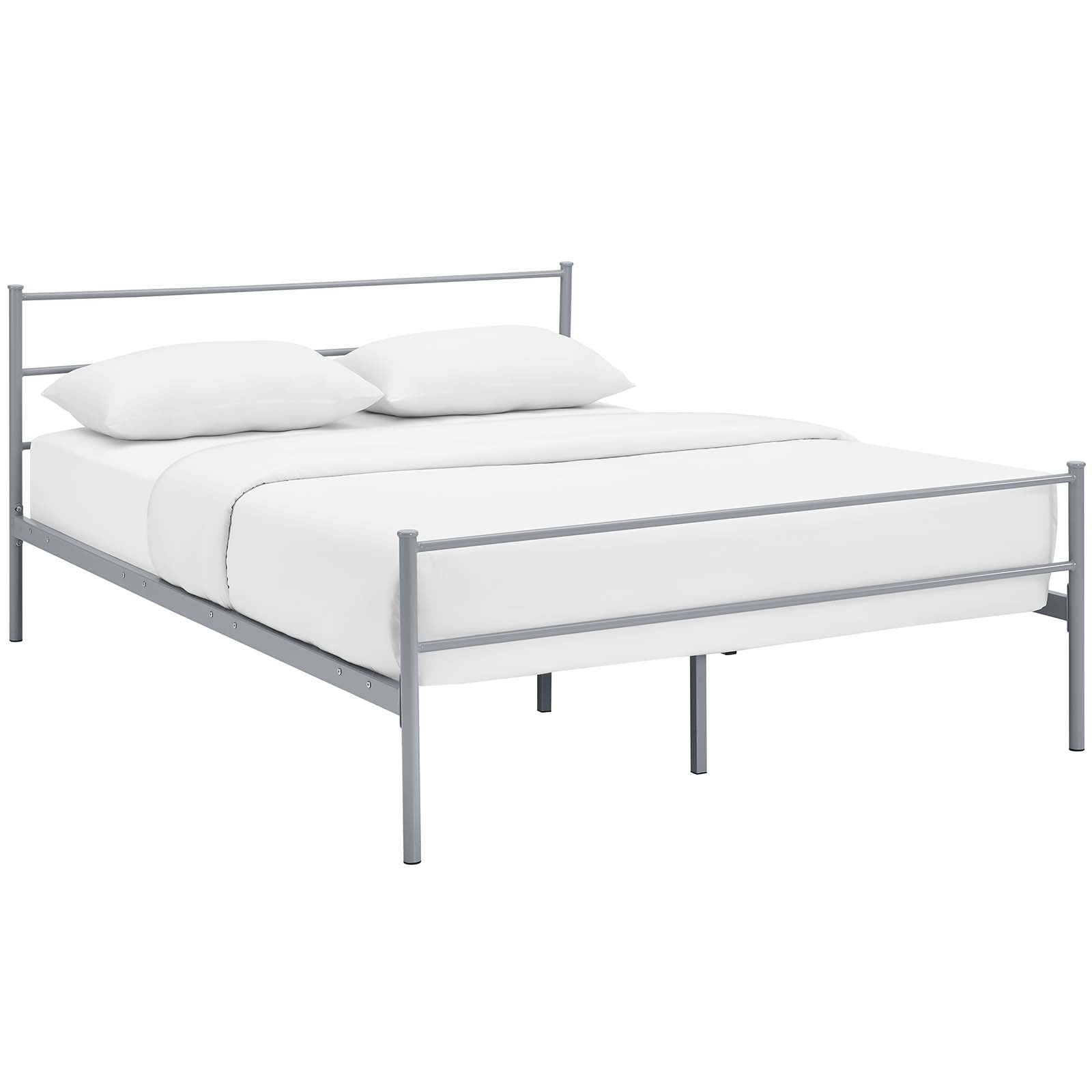Modway Beds - Alina Queen Platform Bed Frame Gray