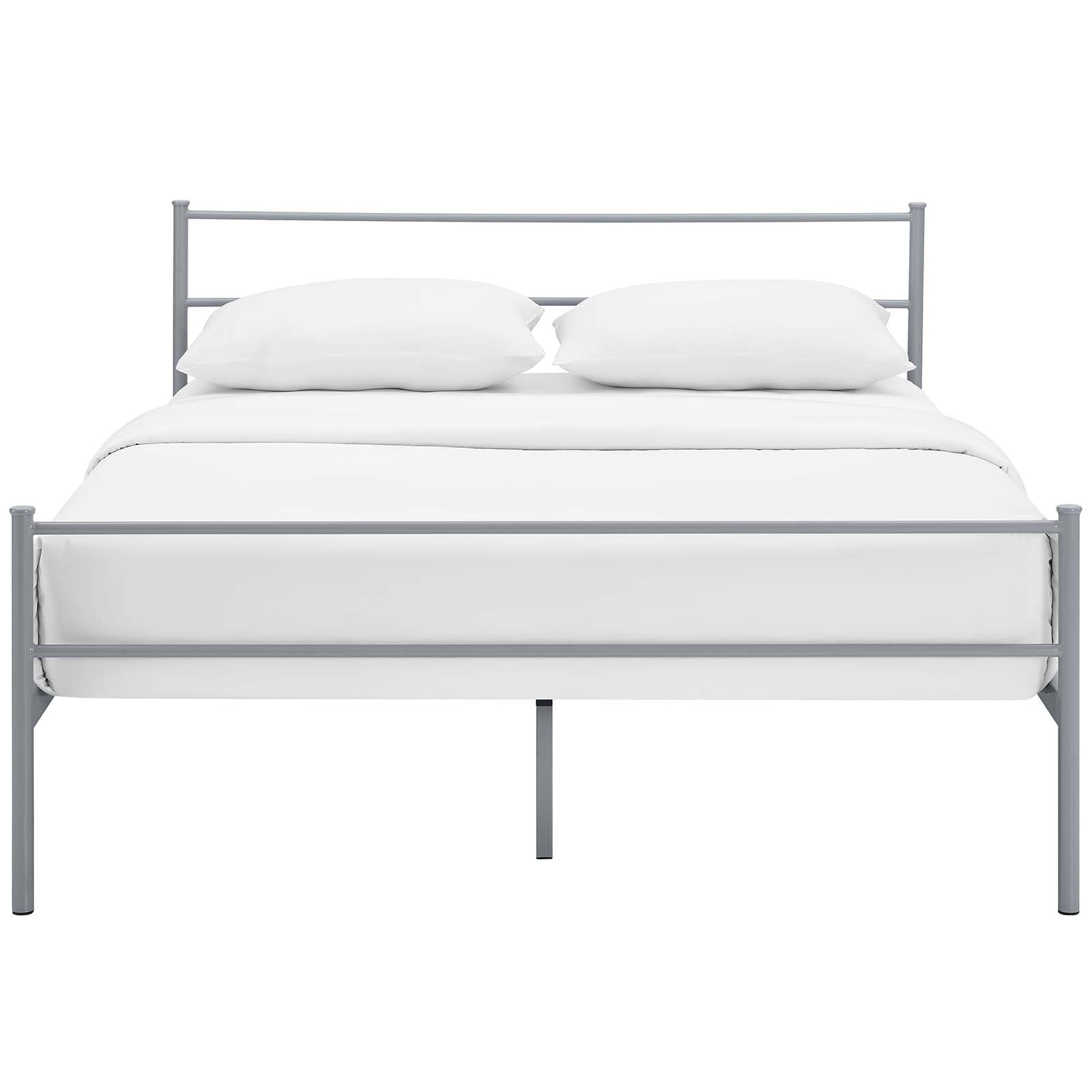 Modway Beds - Alina Queen Platform Bed Frame Gray