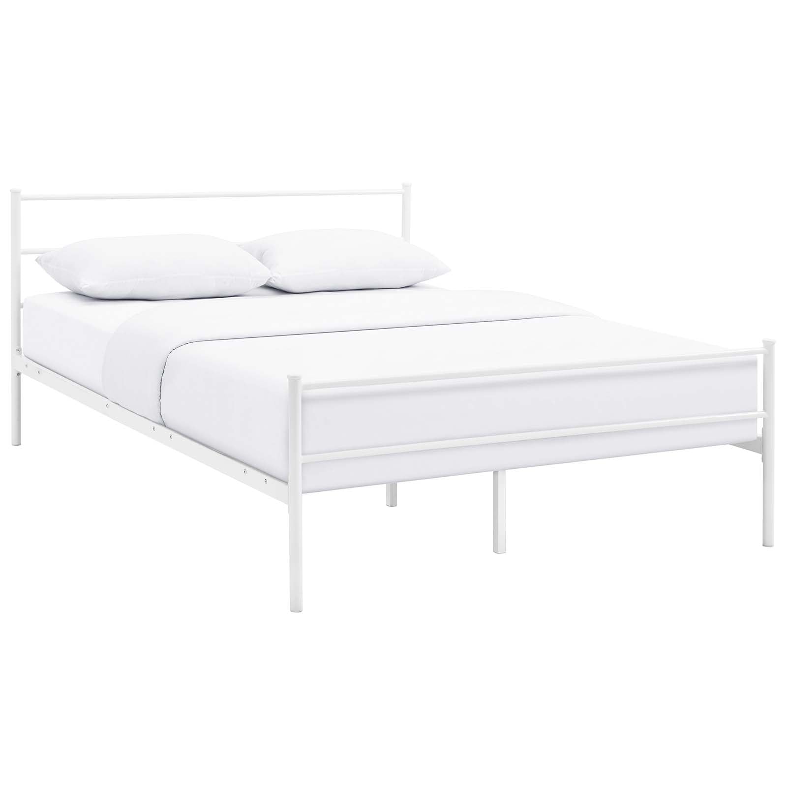 Modway Beds - Alina Queen Platform Bed Frame White