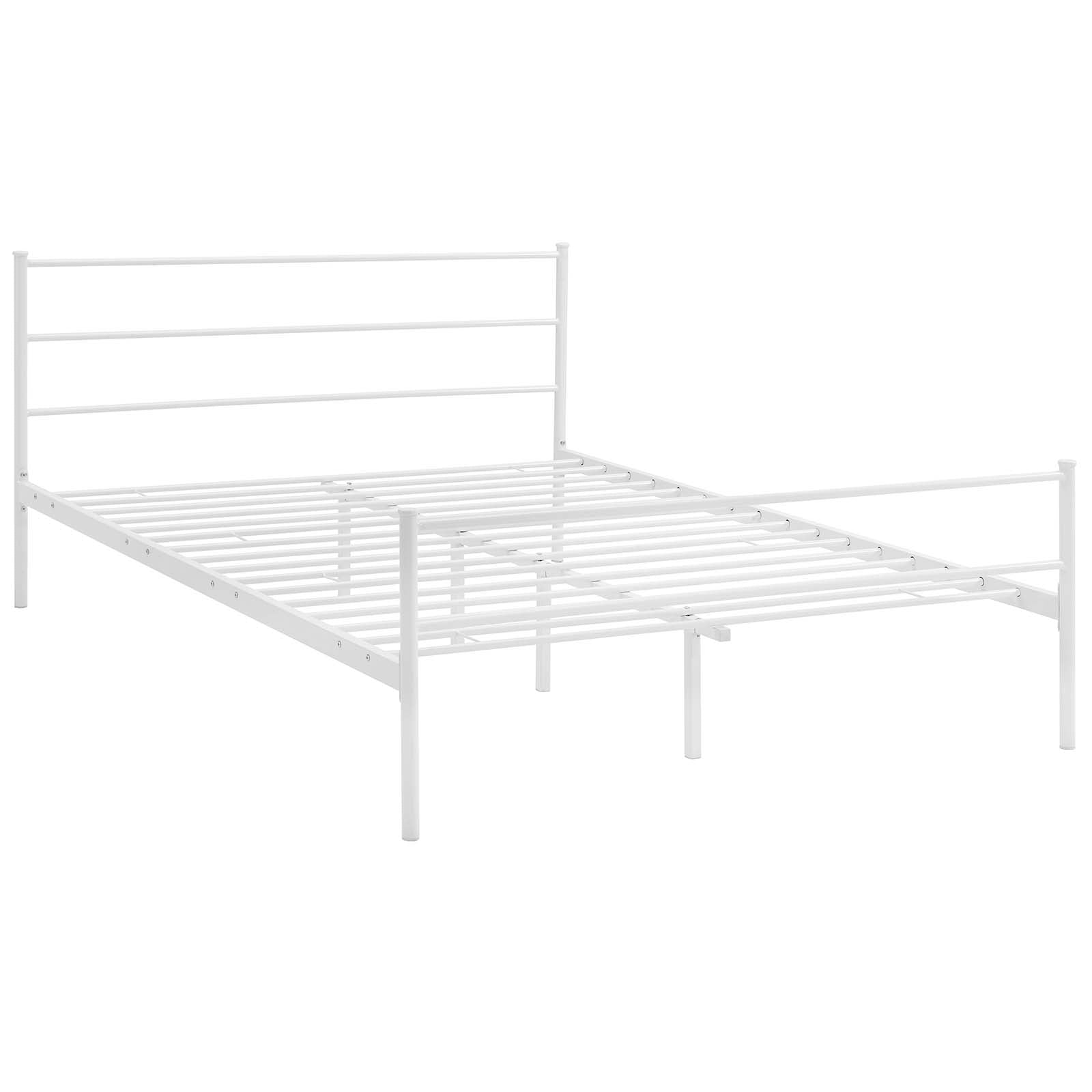 Modway Beds - Alina Queen Platform Bed Frame White