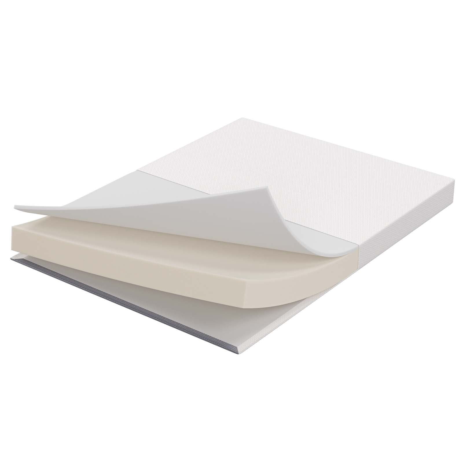 Modway Mattresses - Emma 6" Twin Mattress Gray & White