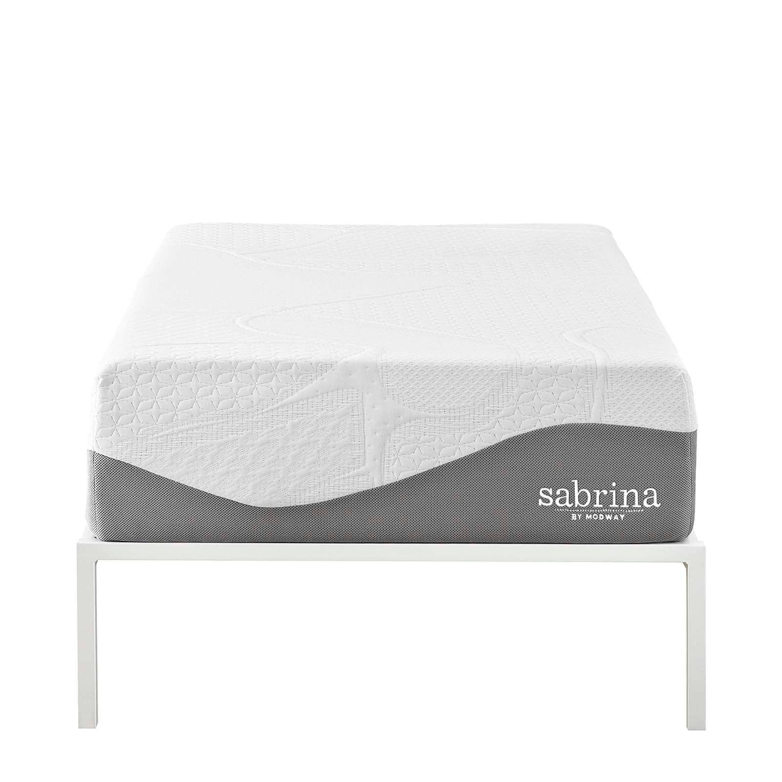 Modway Mattresses - Sabrina Latex Memory Foam Twin Mattress 12"