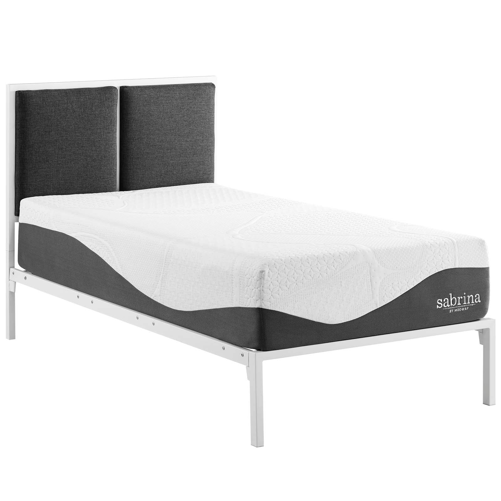 Modway Mattresses - Sabrina Latex Memory Foam Twin Mattress 12"