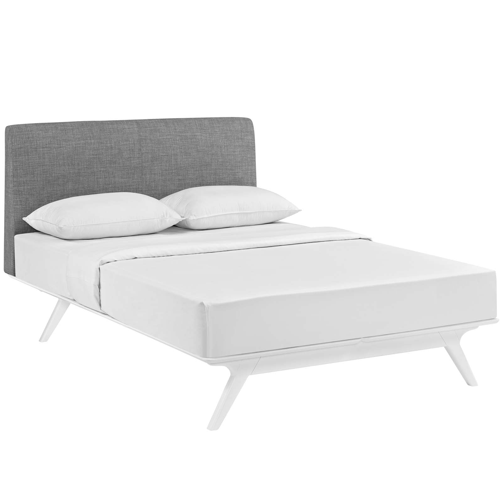 Modway Beds - Tracy Full Bed White Gray