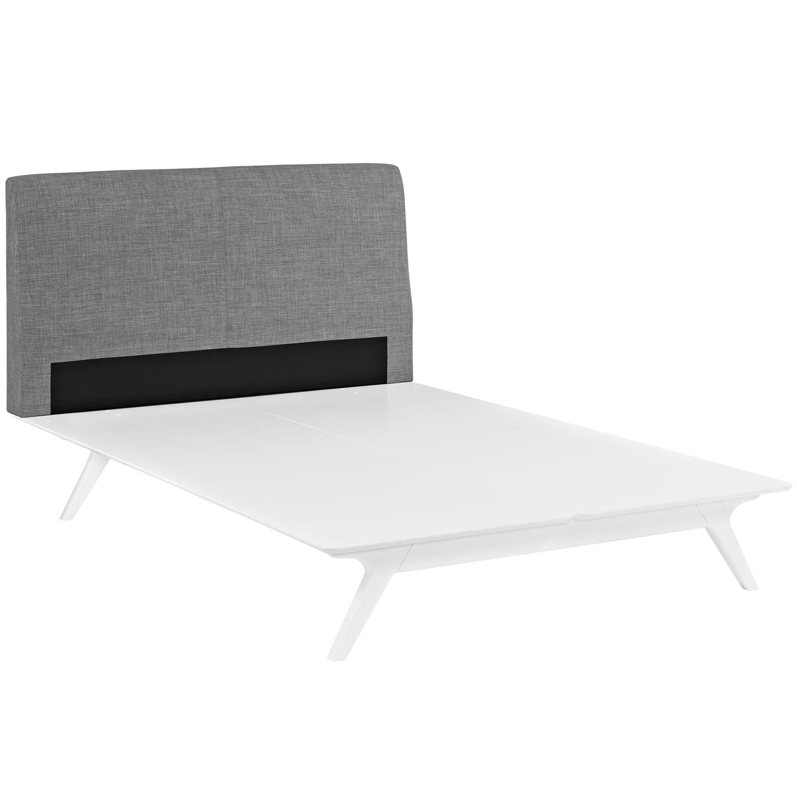 Modway Beds - Tracy King Bed White And Gray