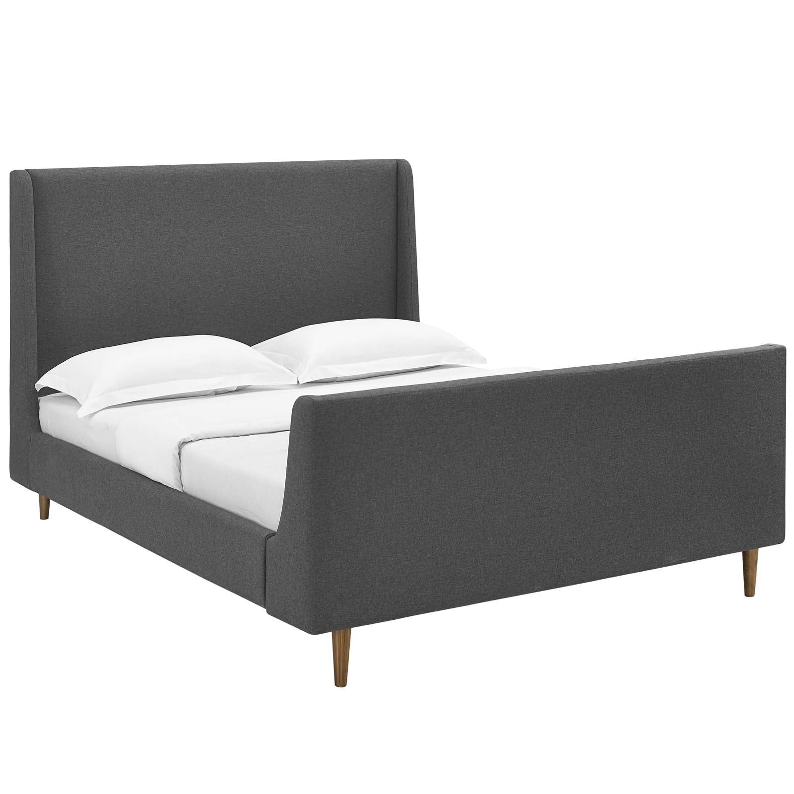 Modway Beds - Aubree Queen Bed Gray