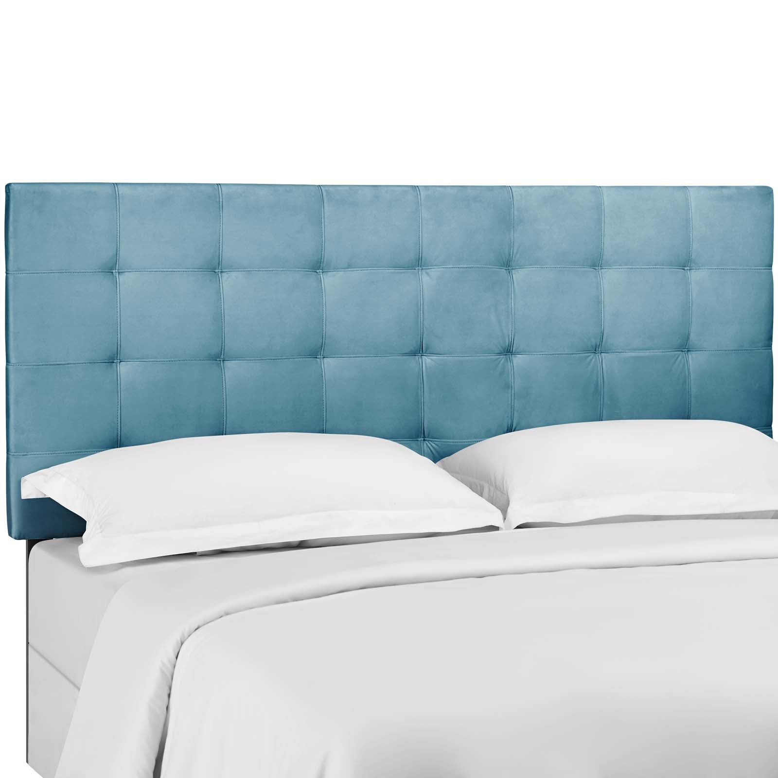 Modway Headboards - Paisley-Tufted-Full-/-Queen-Upholstered-Performance-Velvet-Headboard-Sea-Blue