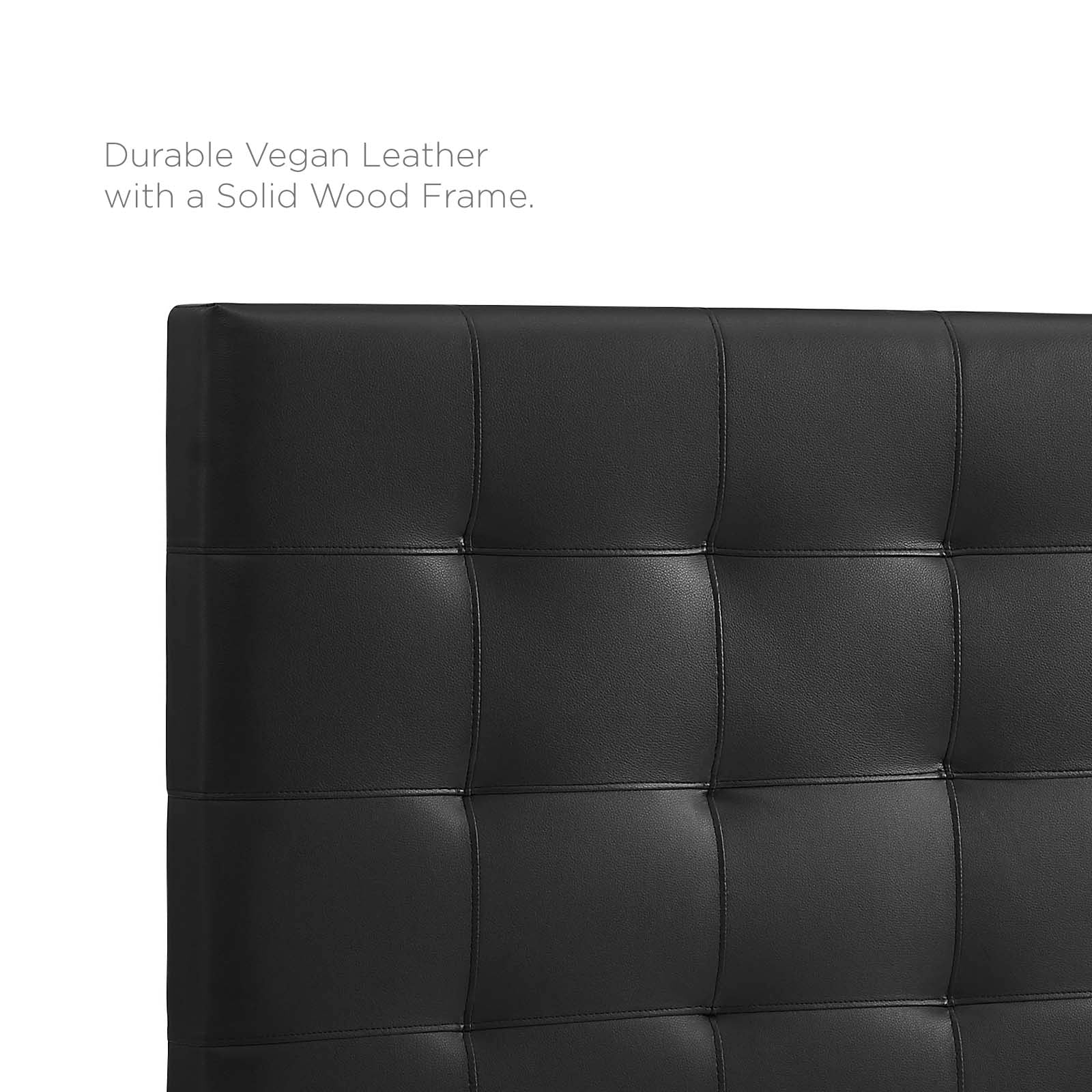 Modway Headboards - Paisley Tufted Full / Queen Upholstered Faux Leather Headboard Black
