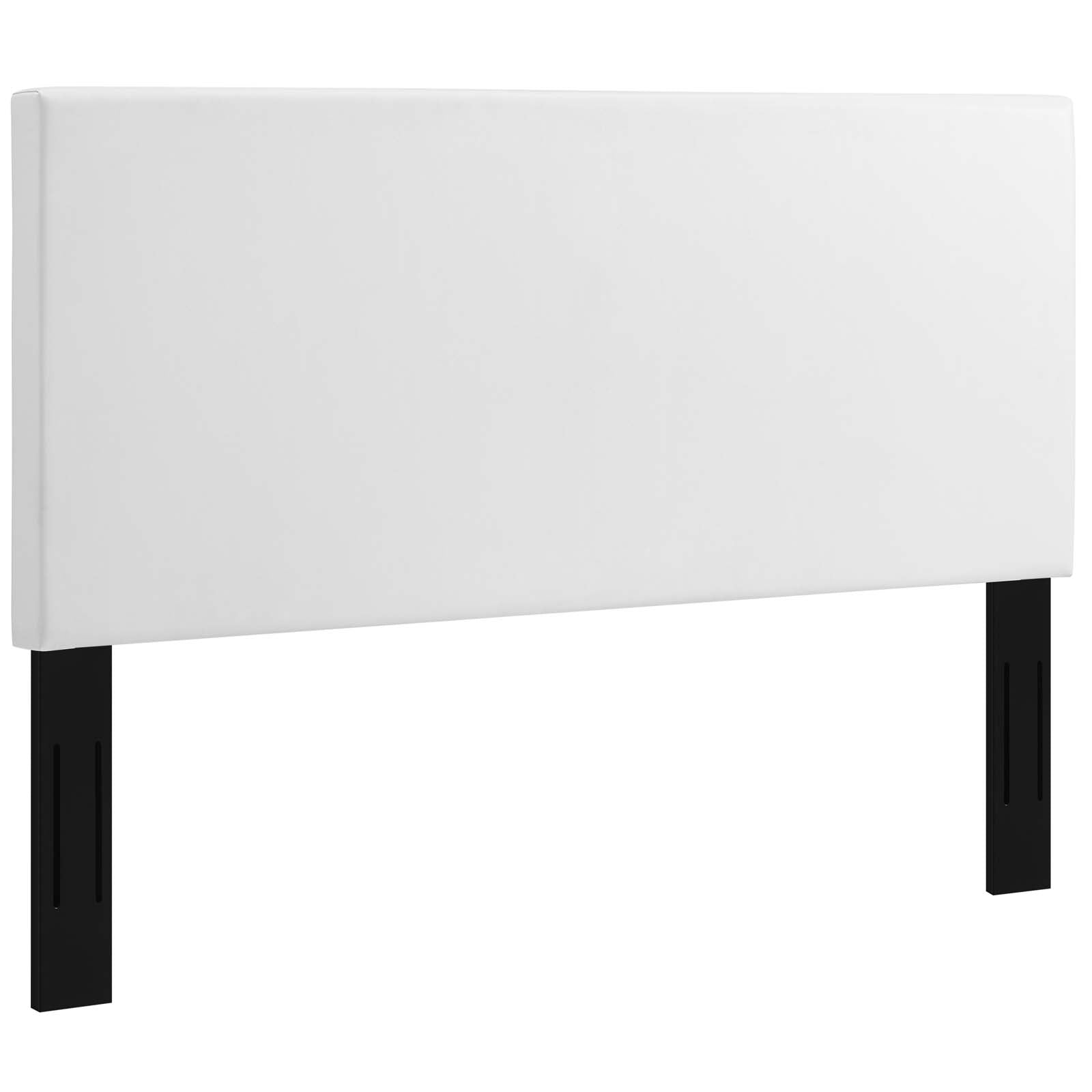 Modway Headboards - Taylor Full / Queen Upholstered Faux Leather Headboard White