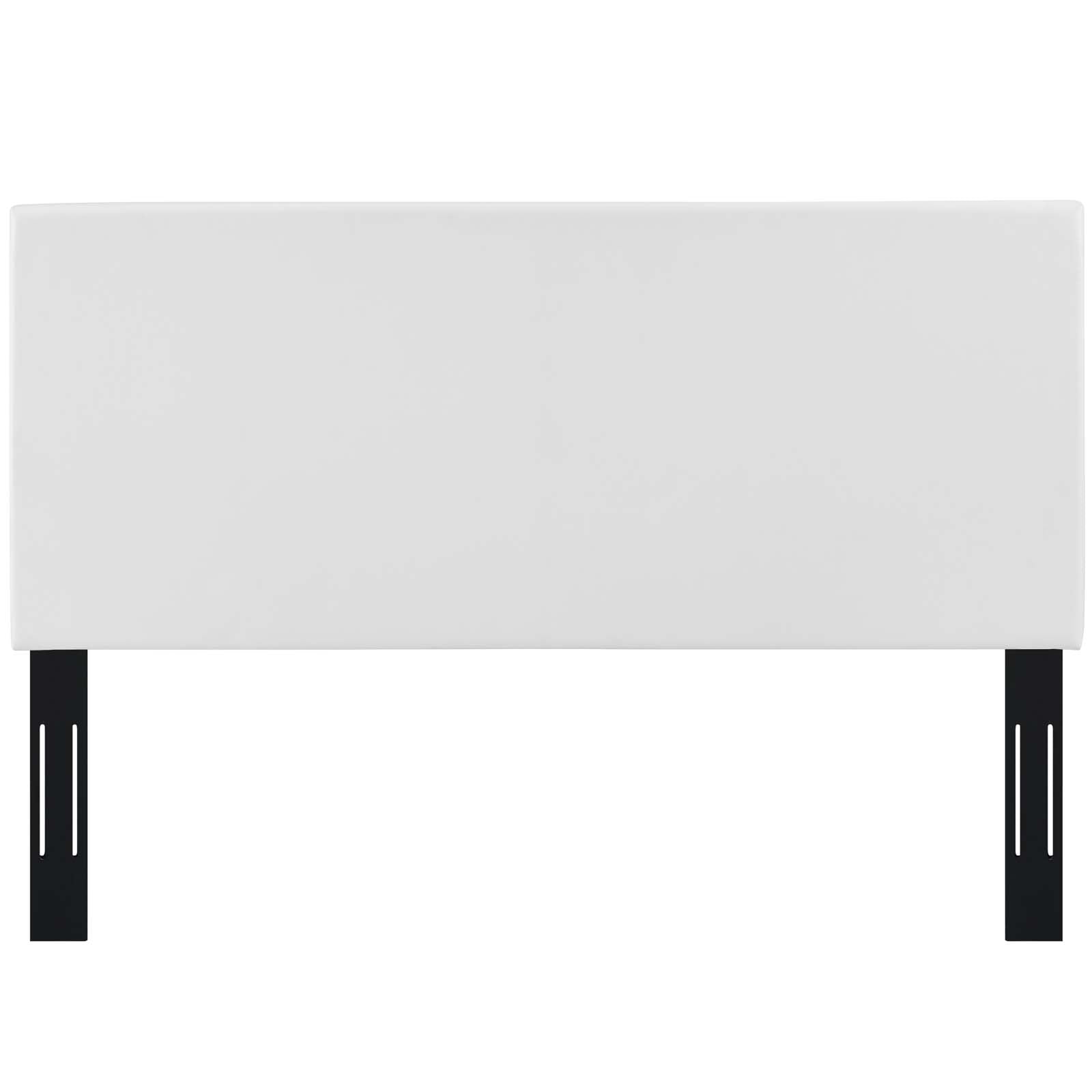 Modway Headboards - Taylor Full / Queen Upholstered Faux Leather Headboard White