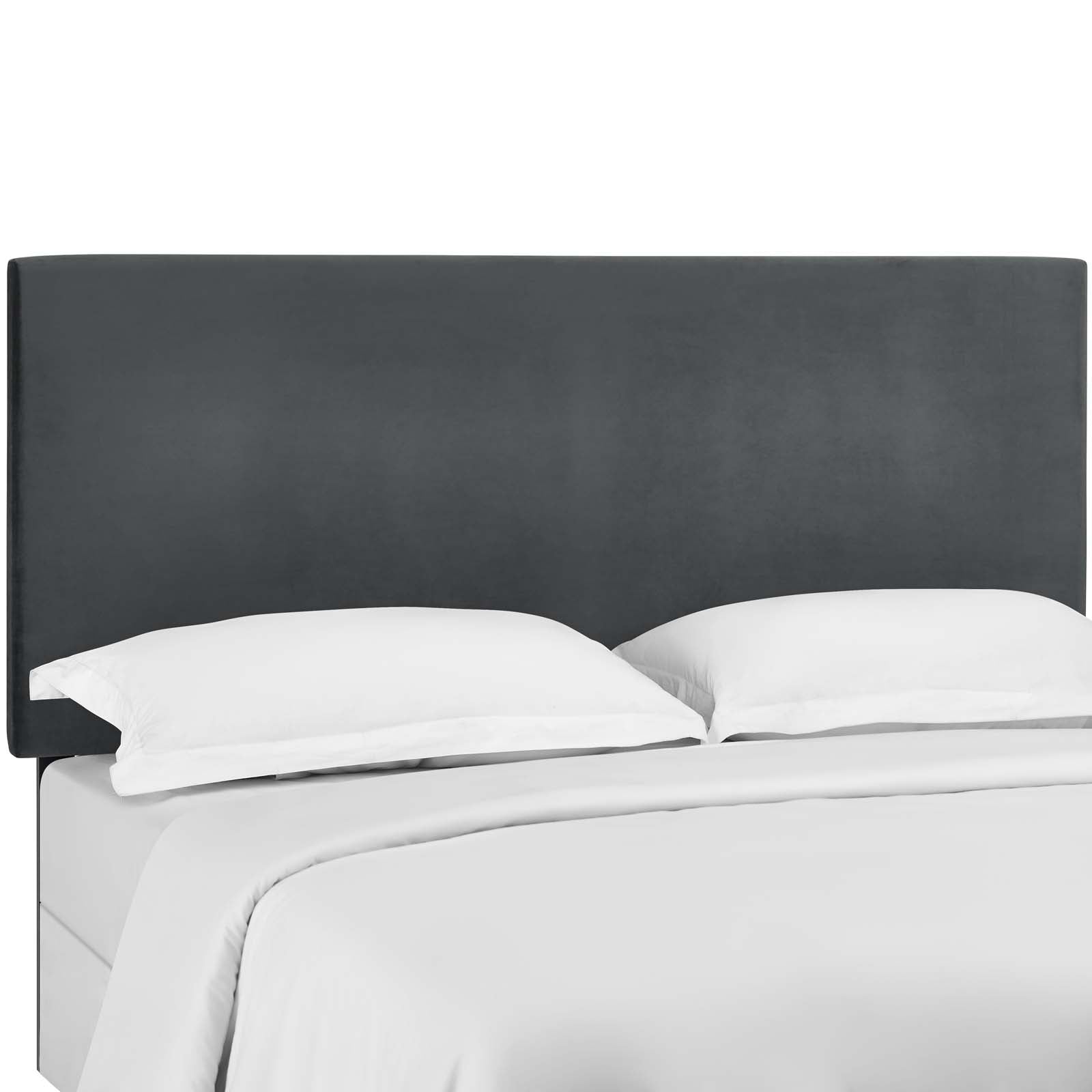 Modway Headboards - Taylor-King-and-California-King-Upholstered-Performance-Velvet-Headboard-Gray