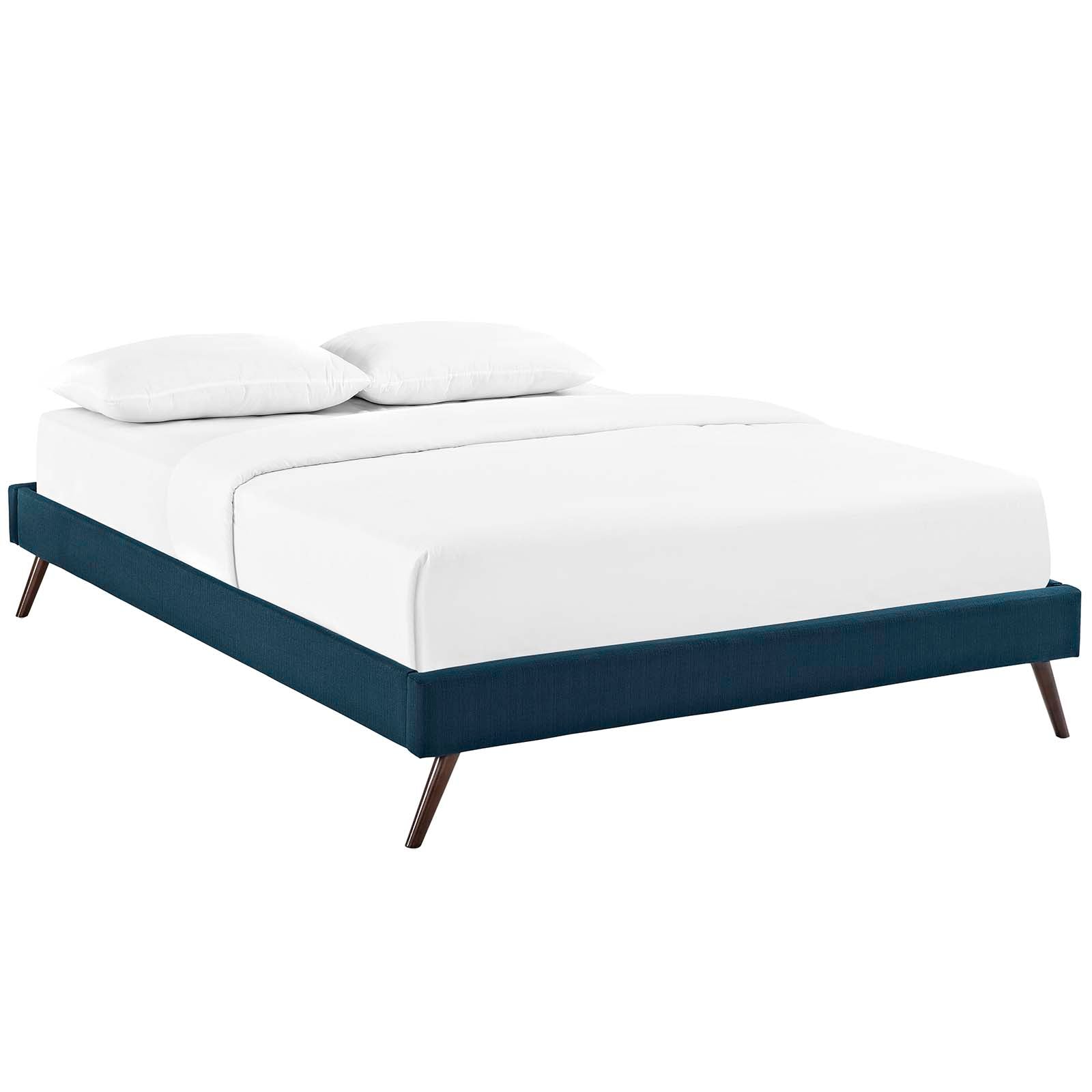 Modway Beds - Loryn Full Fabric Bed Frame with Round Splayed Legs Azure