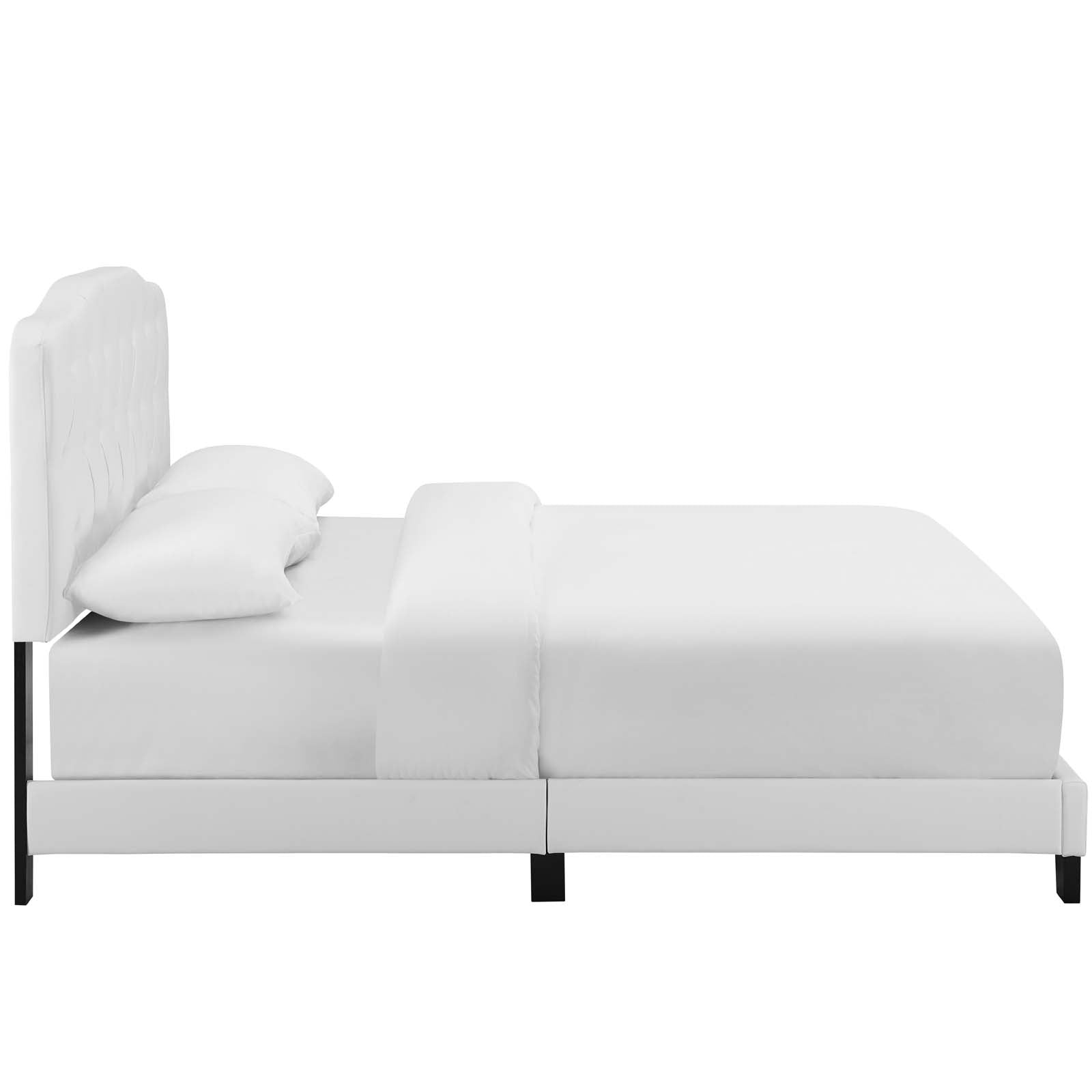 Modway Beds - Amelia Full Faux Leather Bed White