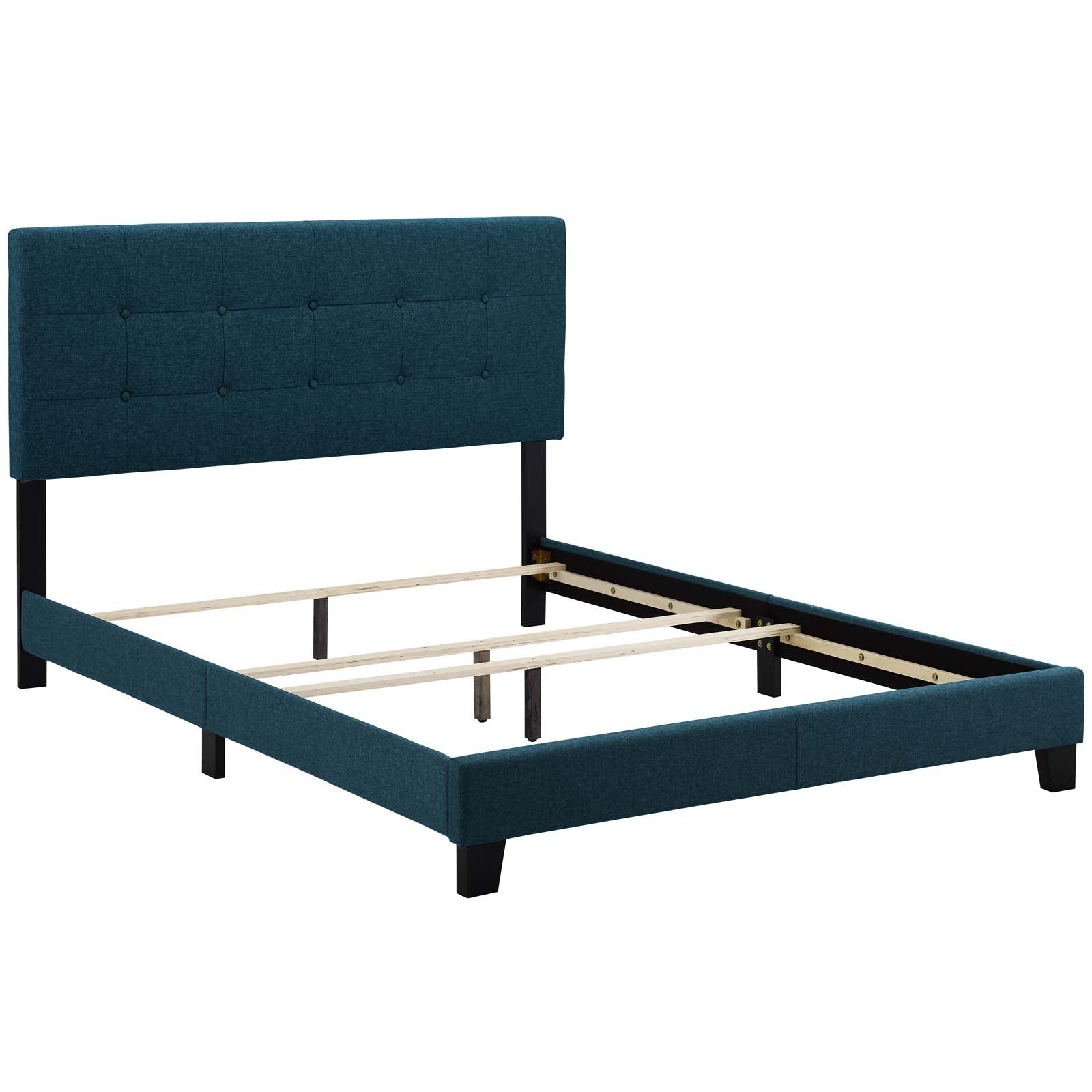Modway Beds - Amira Full Upholstered Fabric Bed Azure