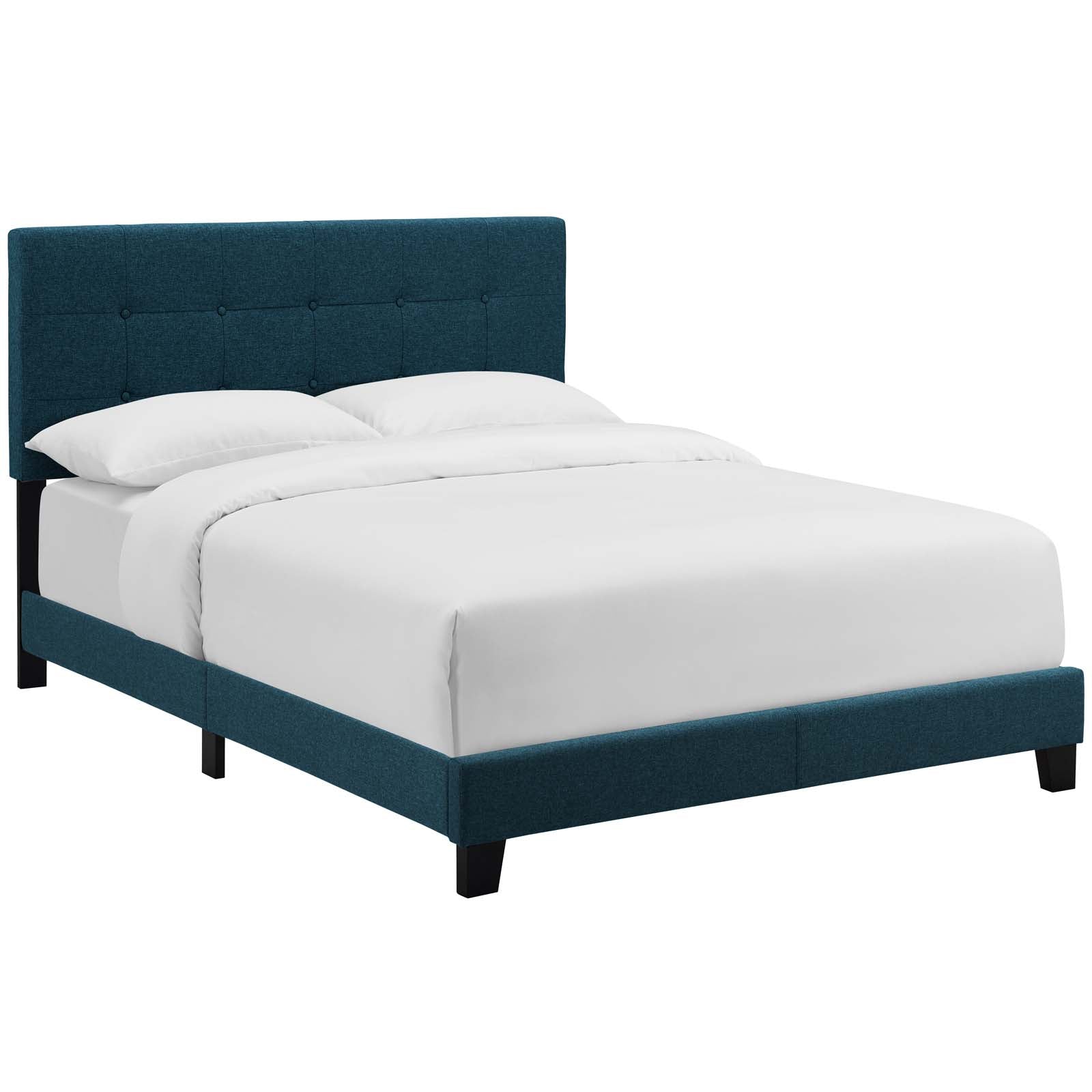 Modway Beds - Amira-King-Upholstered-Fabric-Bed-Azure