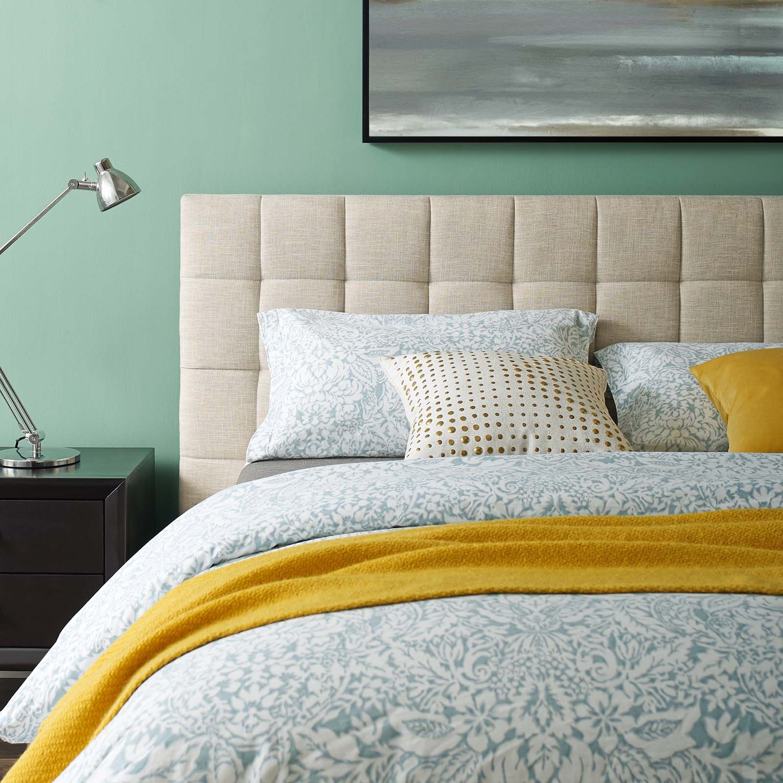 Modway Beds - Julia Biscuit Tufted Queen Bed Beige
