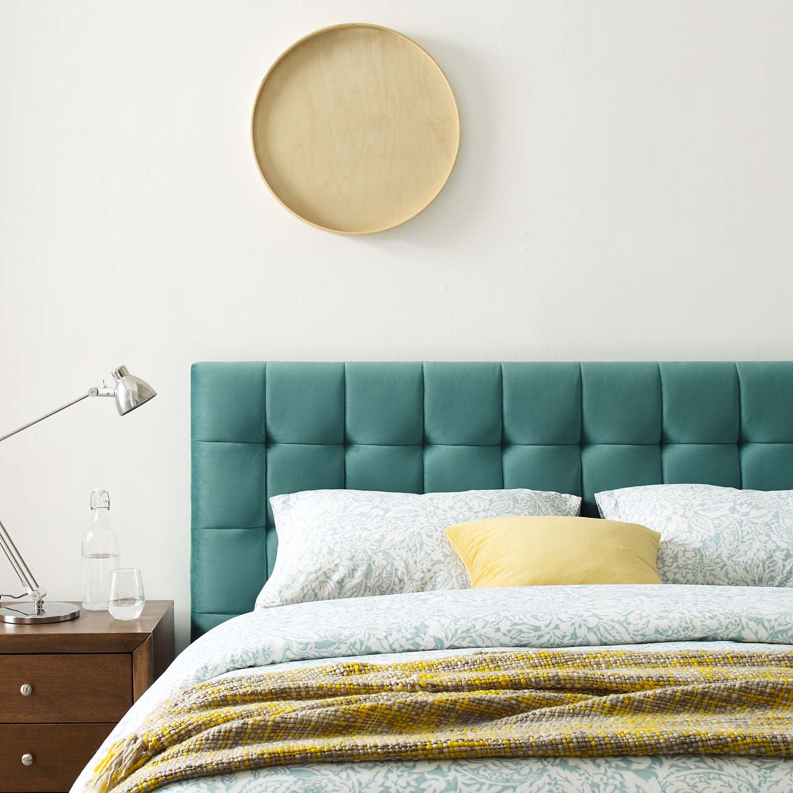 Modway Beds - Julia Biscuit Tufted Queen Bed Teal