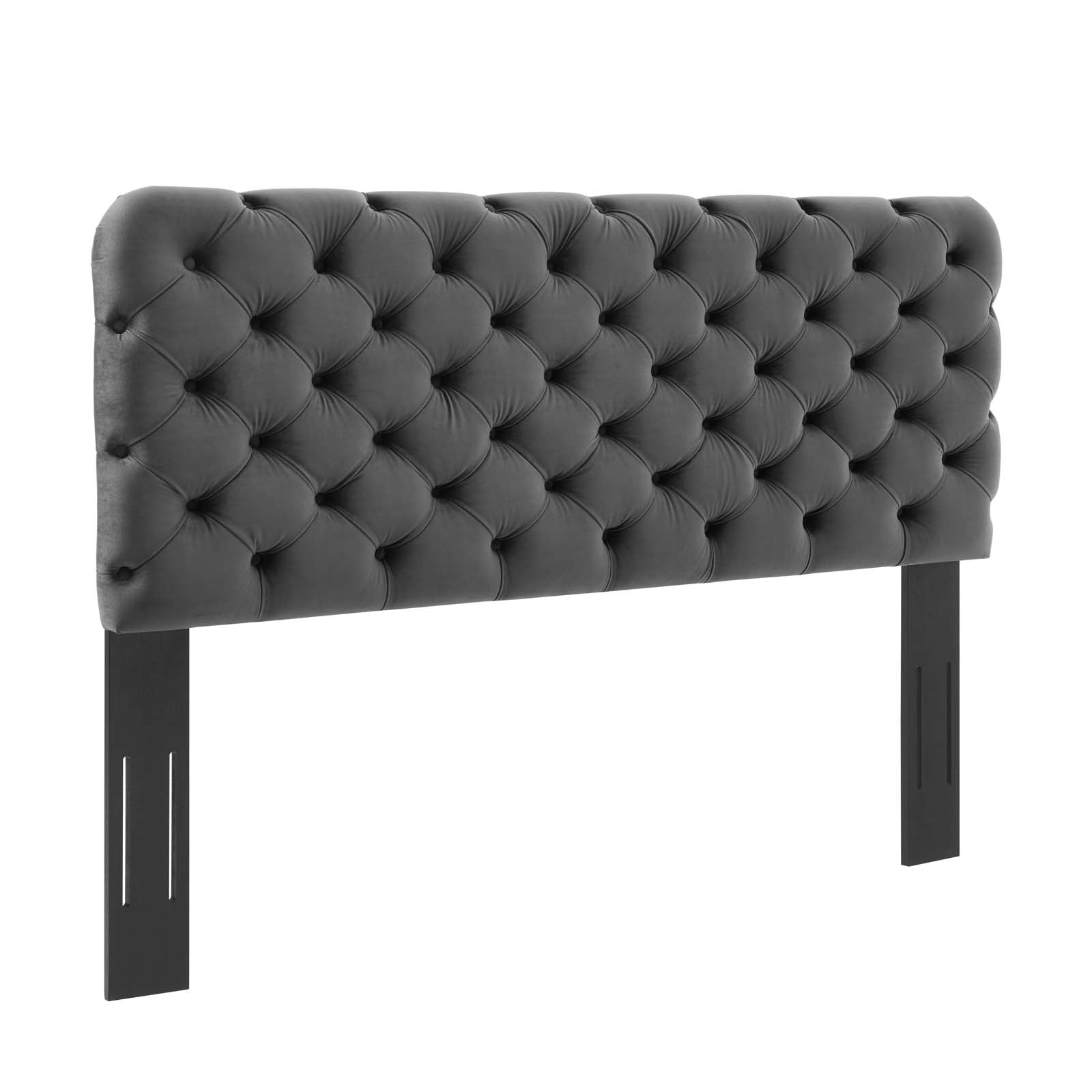 Modway Headboards - Lizzy Tufted Full/Queen Performance Velvet Headboard Charcoal