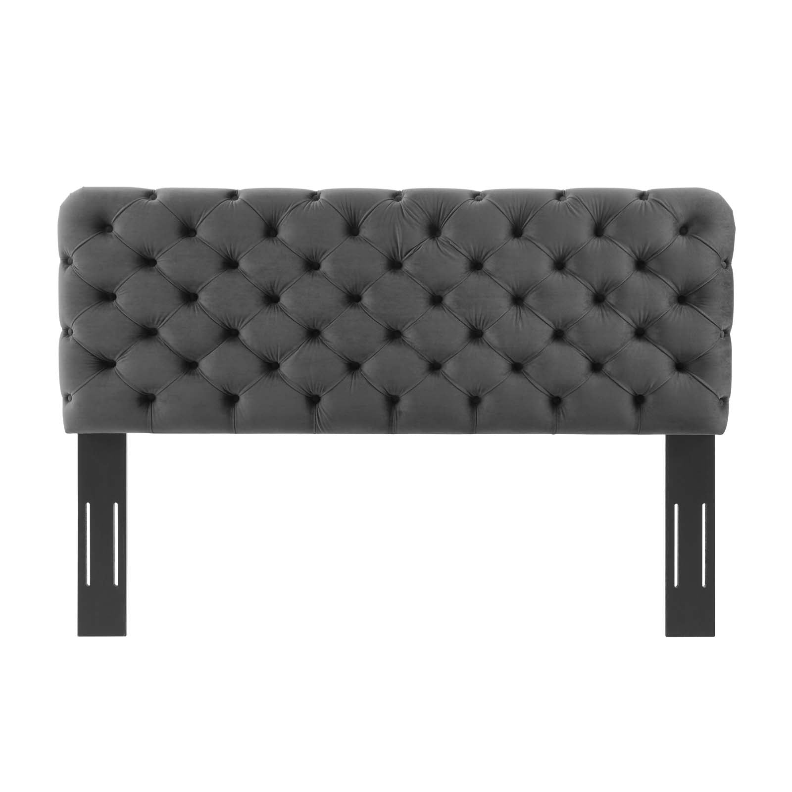 Modway Headboards - Lizzy Tufted Full/Queen Performance Velvet Headboard Charcoal