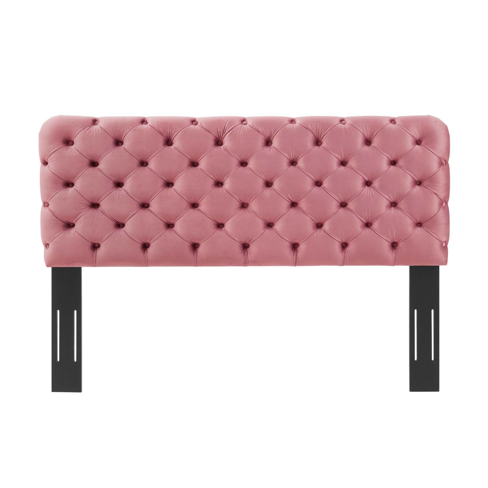 Modway Headboards - Lizzy Tufted Full/Queen Performance Velvet Headboard Dusty Rose