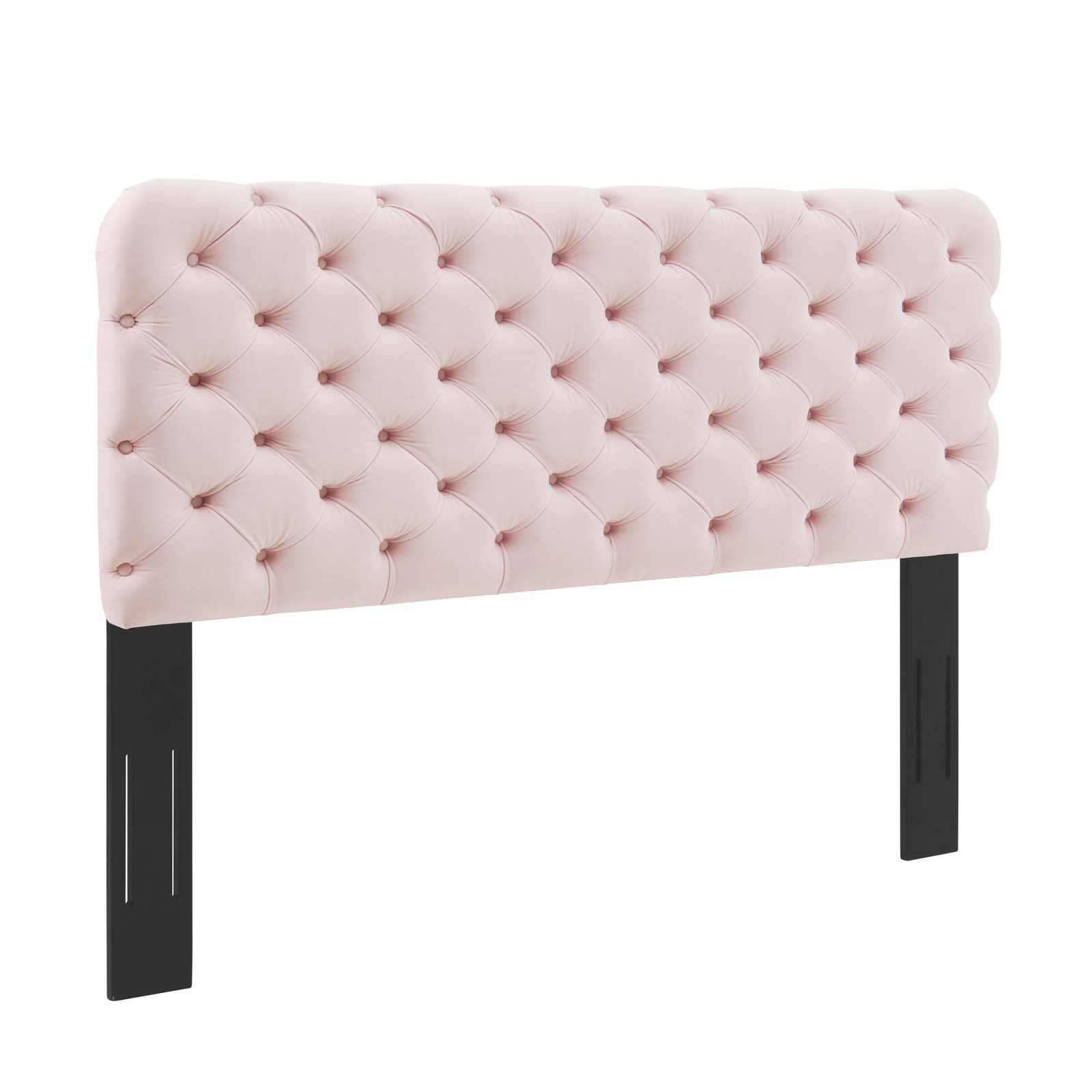 Modway Headboards - Lizzy Tufted Full/Queen Performance Velvet Headboard Pink