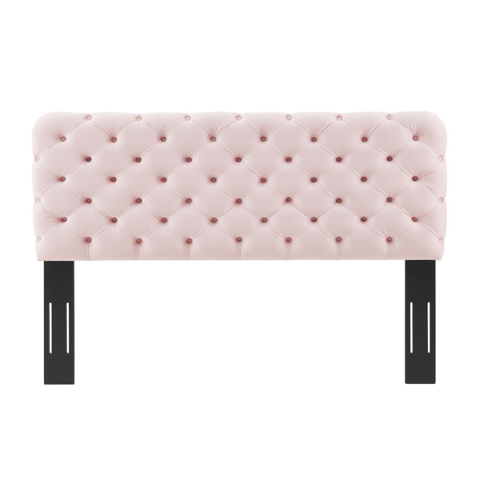 Modway Headboards - Lizzy Tufted Full/Queen Performance Velvet Headboard Pink