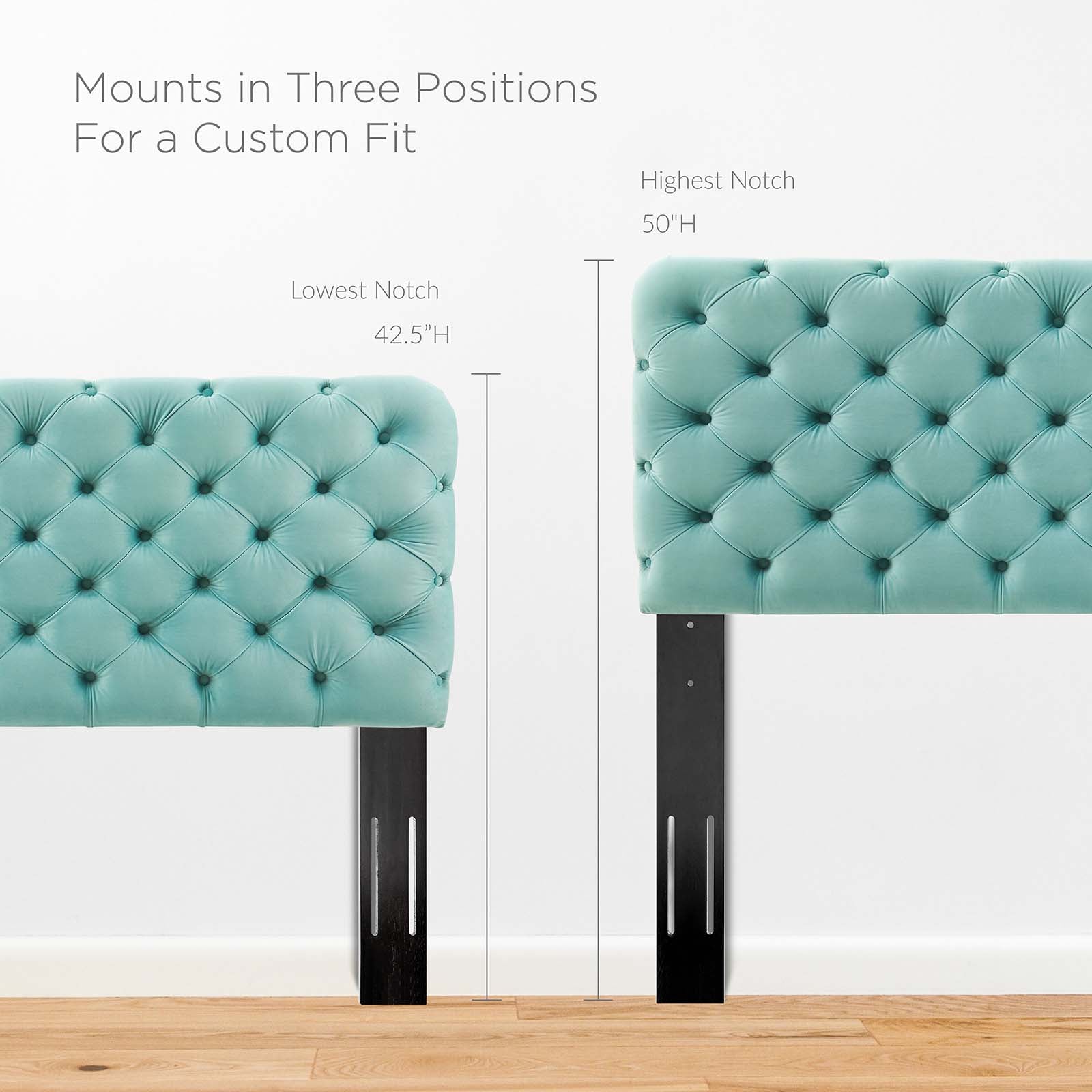 Modway Headboards - Lizzy Tufted King/California King Headboard Mint