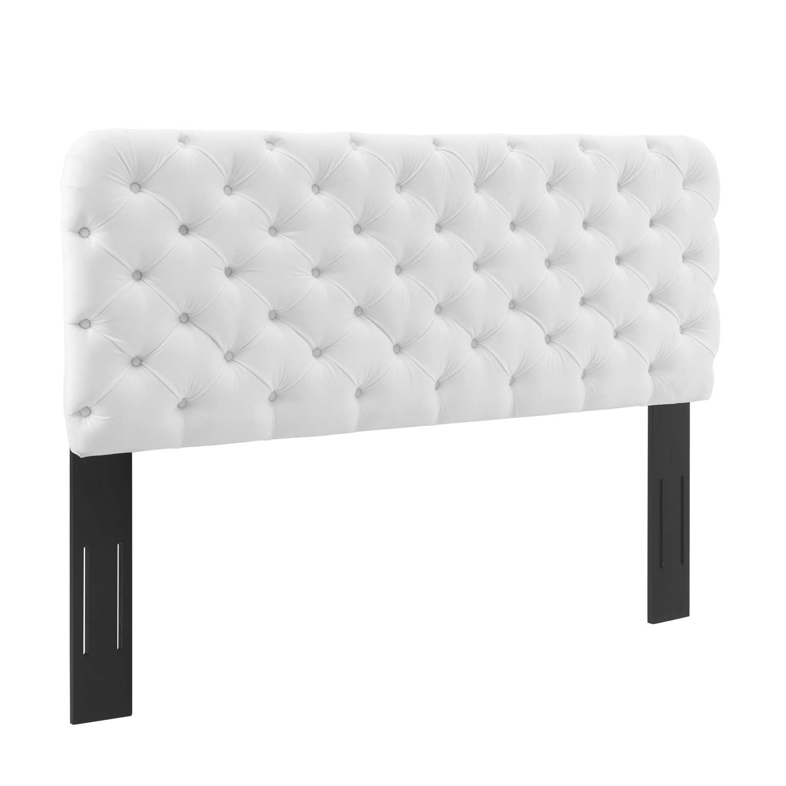 Modway Headboards - Lizzy Tufted King/California King Performance Velvet Headboard White