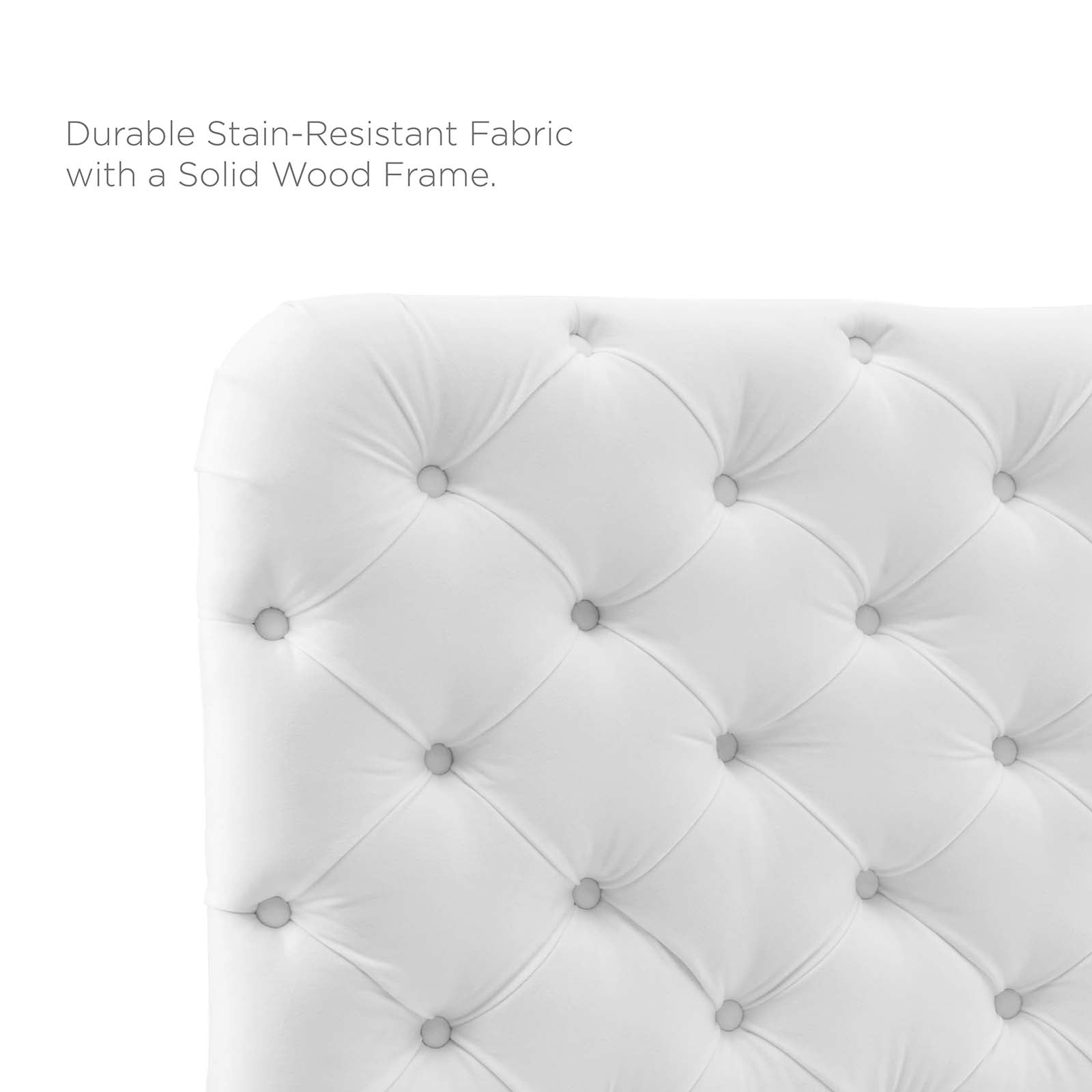Modway Headboards - Lizzy Tufted King/California King Performance Velvet Headboard White