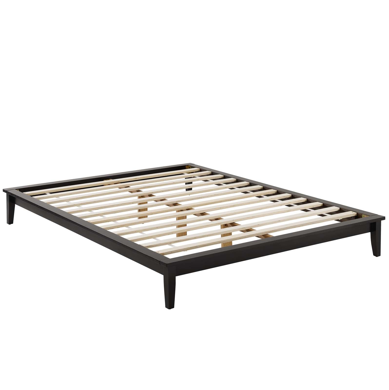 Modway Beds - Lodge Platform Queen Bed Frame Cappuccino