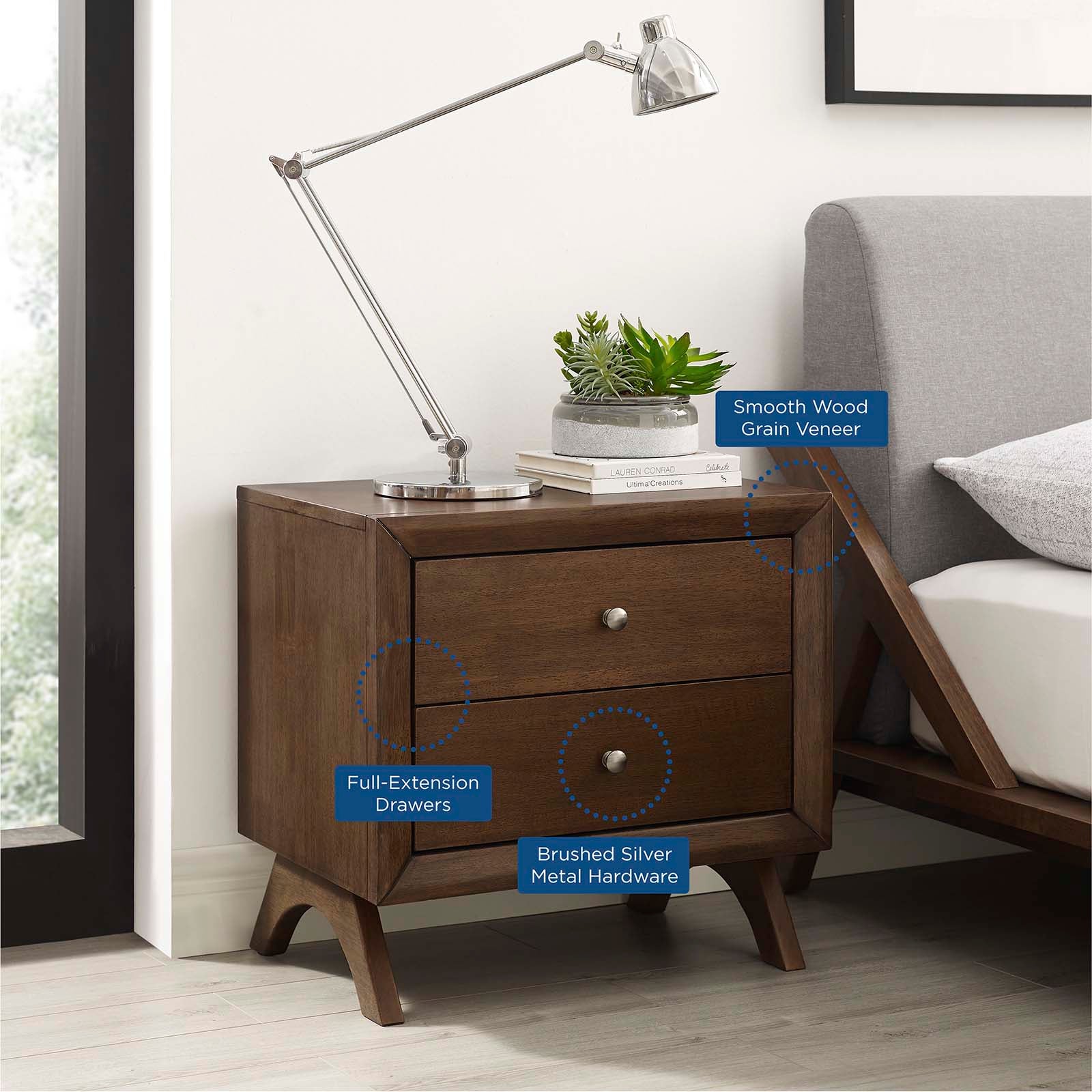 Modway Nightstands & Side Tables - Providence Nightstand Cappuccino