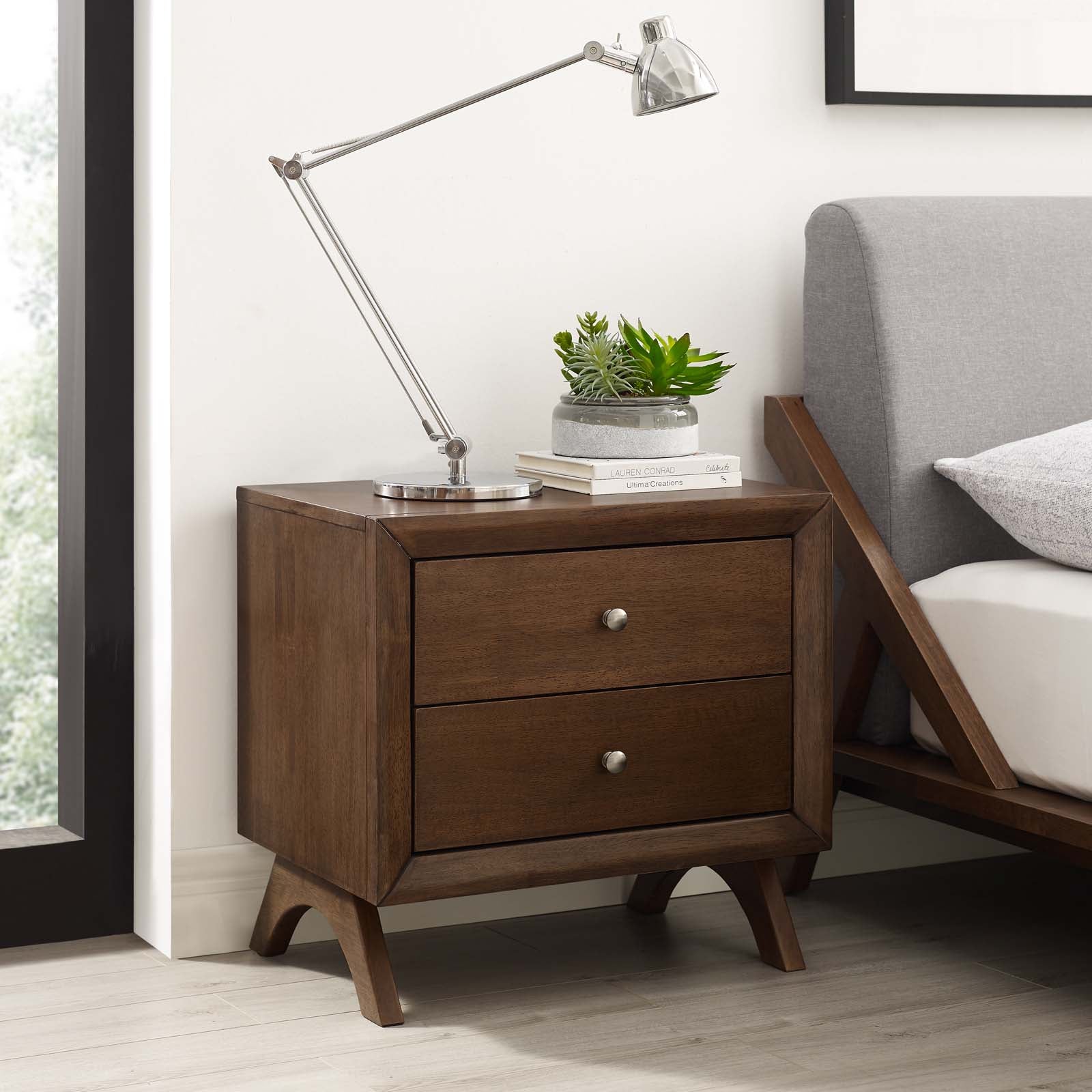 Modway Nightstands & Side Tables - Providence Nightstand Walnut