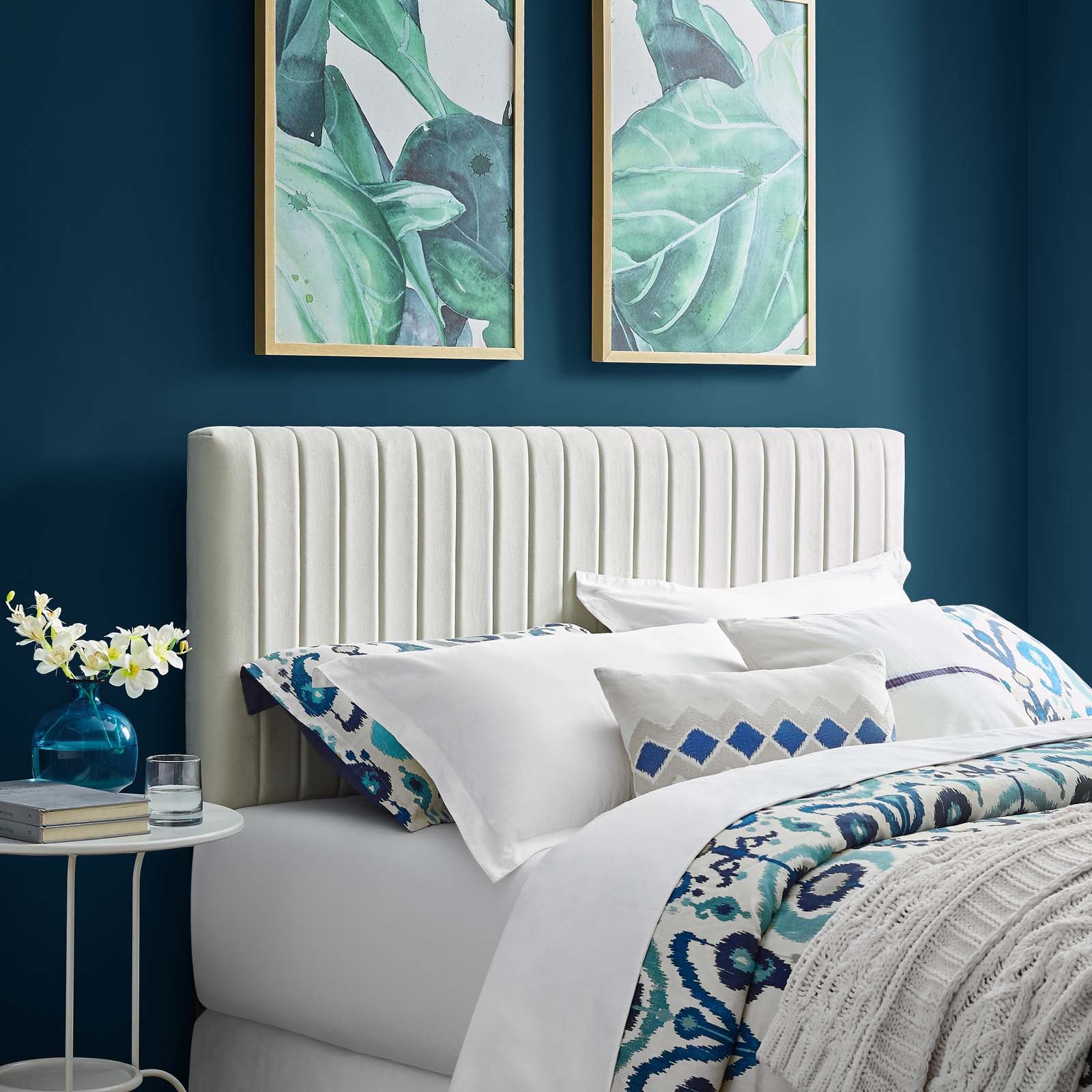Modway Headboards - Keira Full / Queen Performance Velvet Headboard Ivory