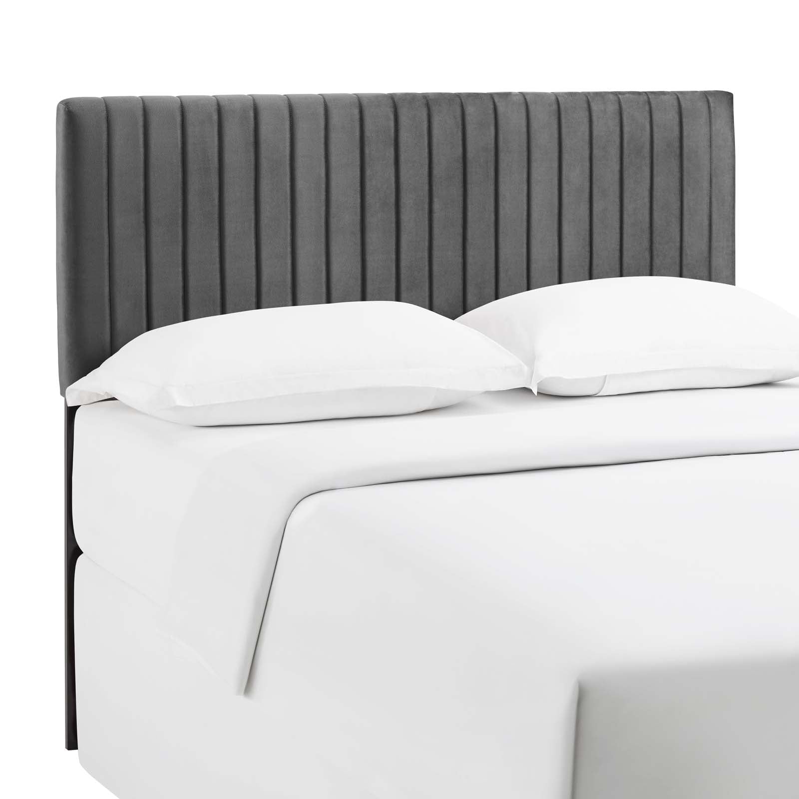 Modway Headboards - Keira King/California King Performance Velvet Headboard Gray