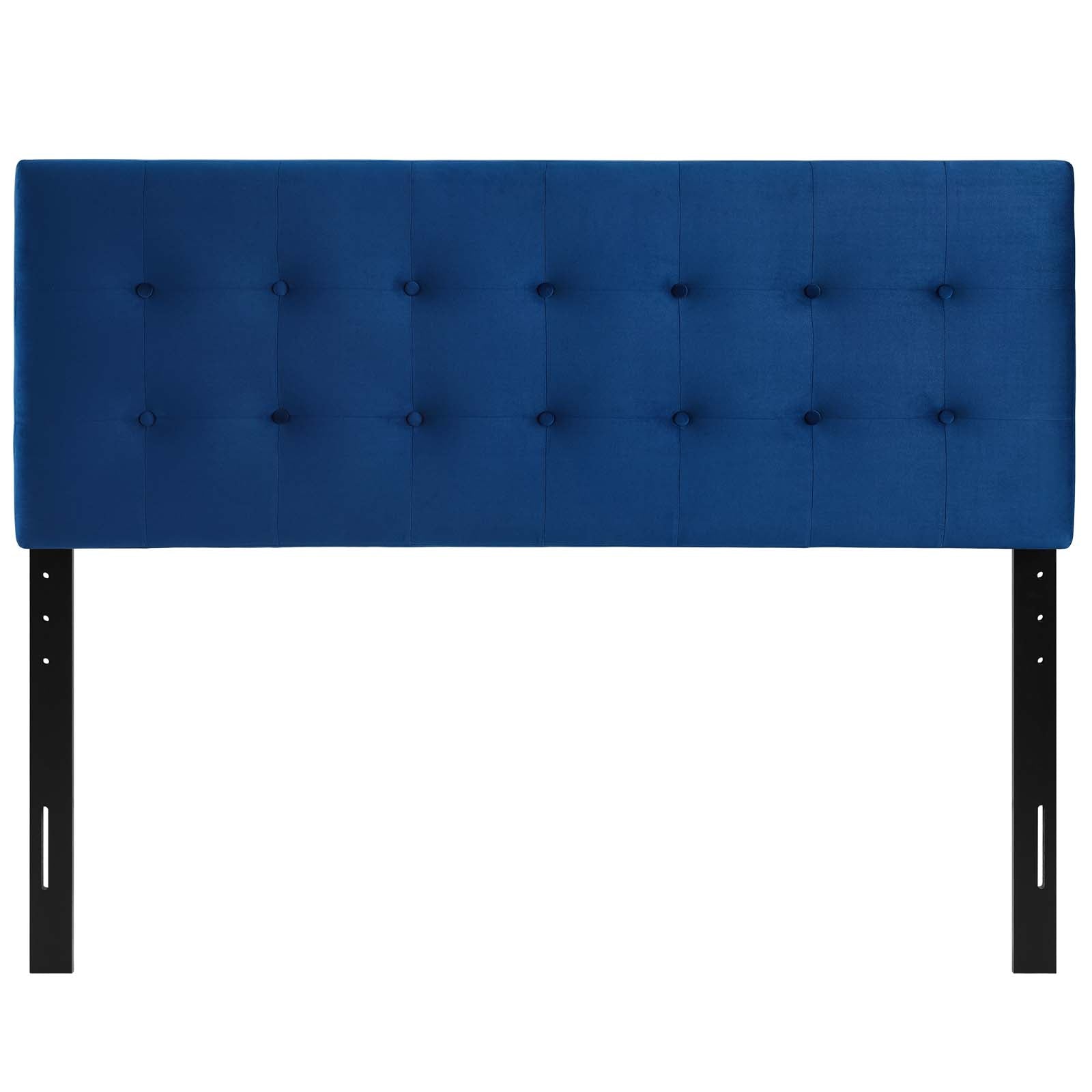 Modway Headboards - Emily King Biscuit Tufted Performance Velvet Headboard Navy