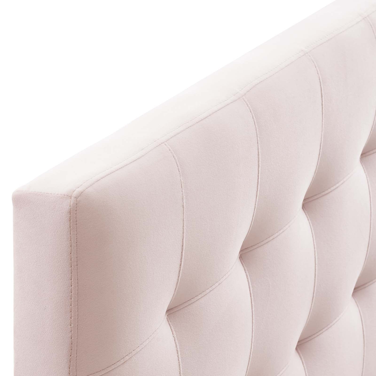 Modway Headboards - Lily Queen Biscuit Tufted Performance Velvet Headboard Pink