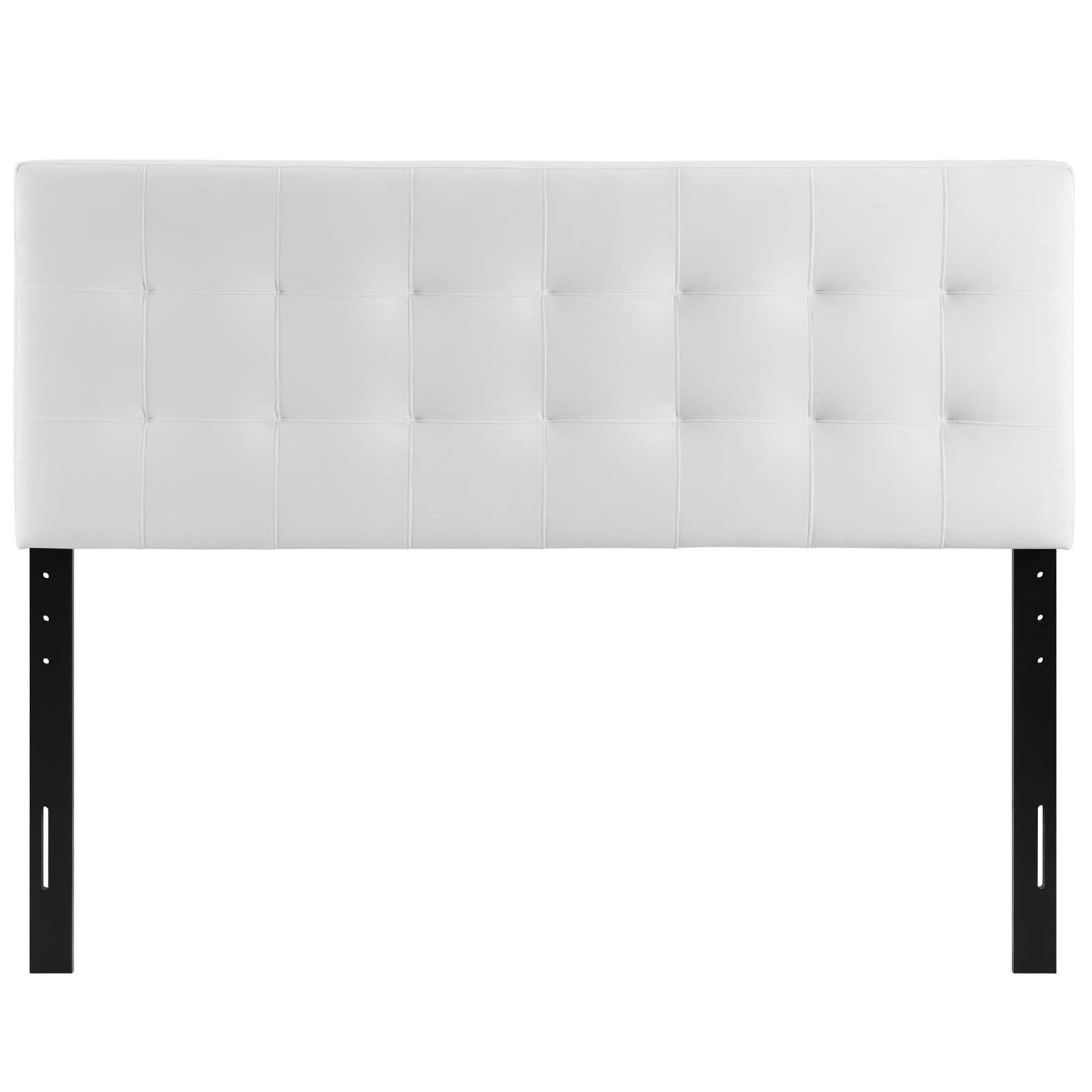Modway Headboards - Lily Queen Biscuit Tufted Performance Velvet Headboard White