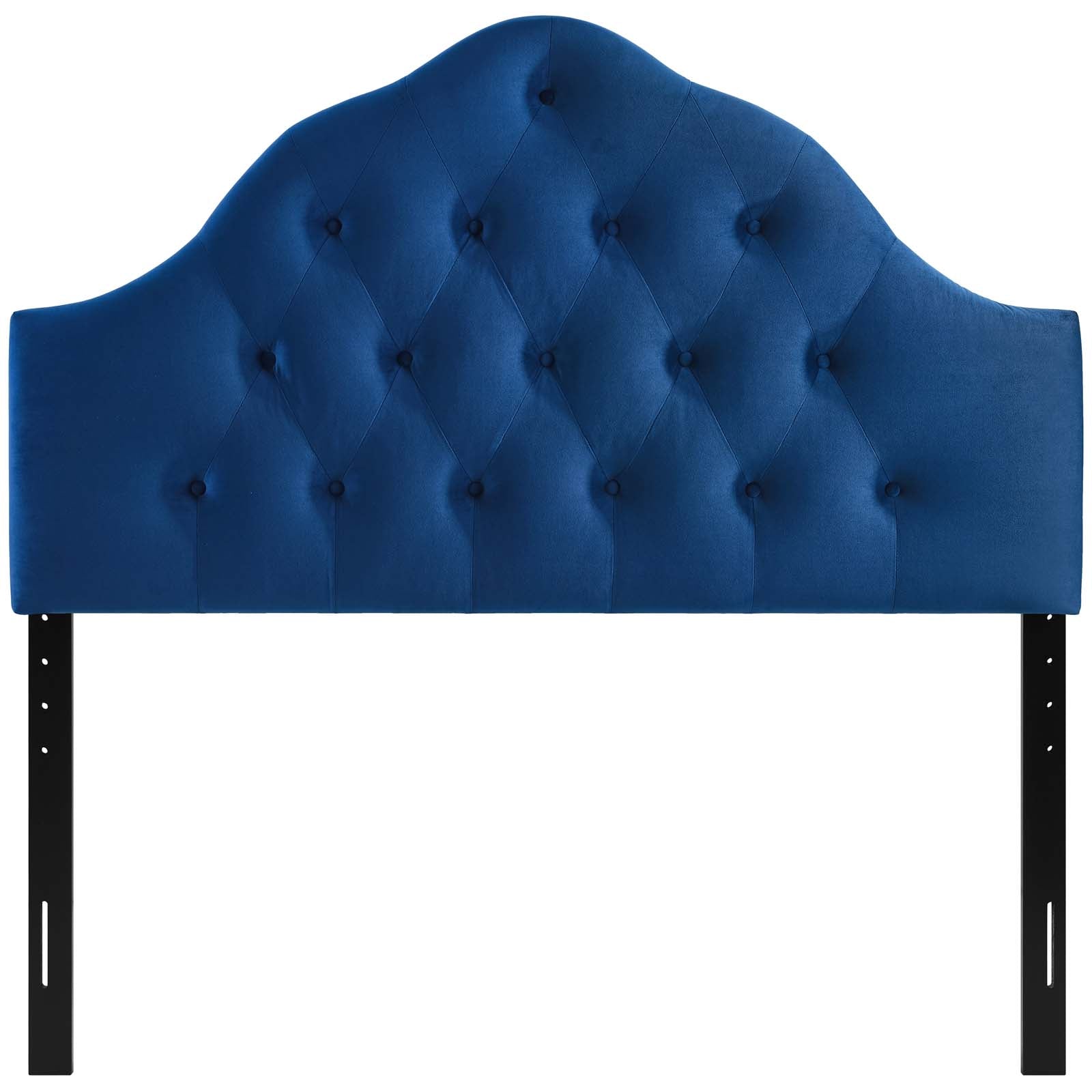 Modway Headboards - Sovereign Queen Diamond Tufted Performance Velvet Headboard Navy